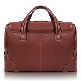 HARPSWELL | 17” Leather Dual-Compartment Laptop Briefcase