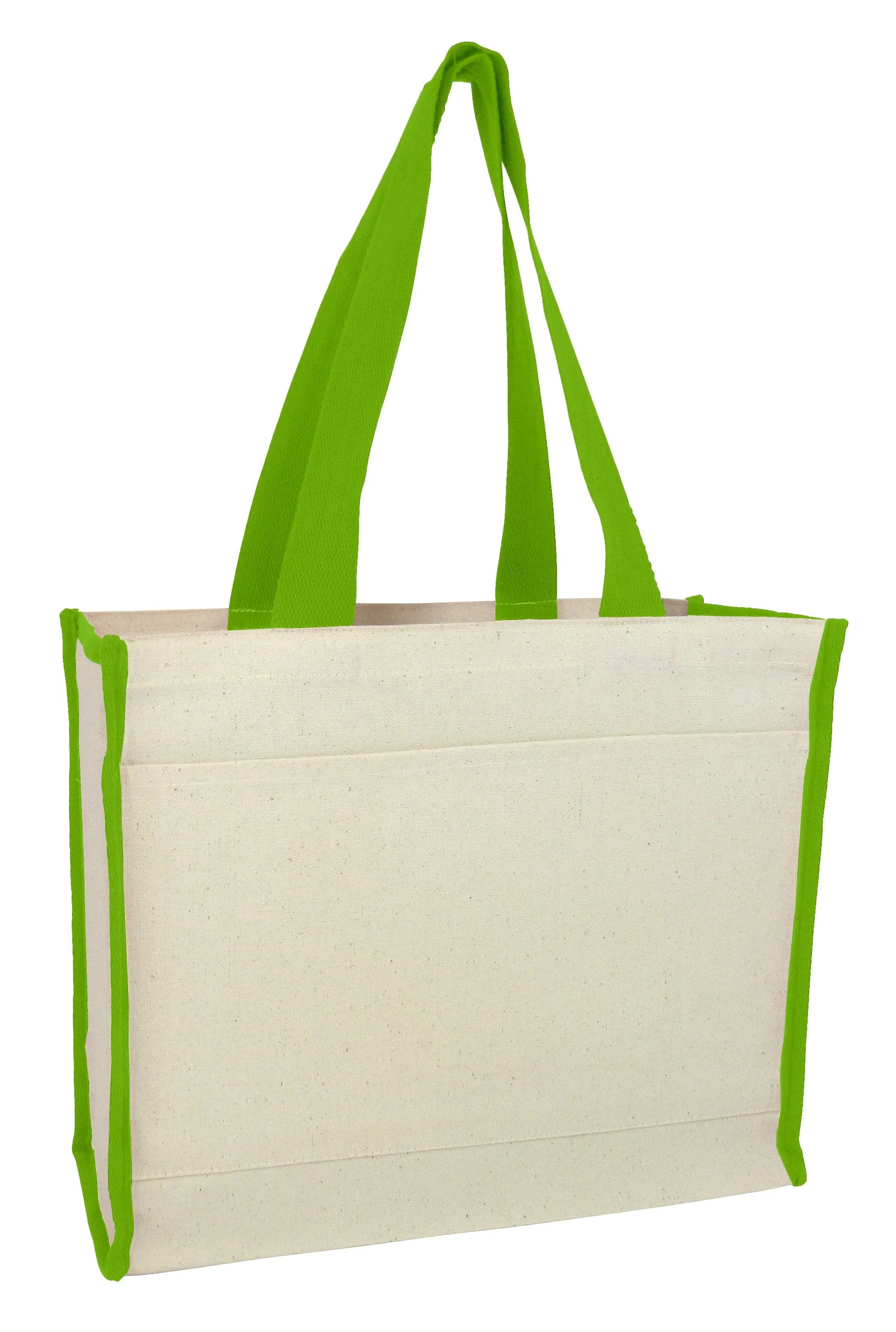 Heavy Canvas Tote Bag with Colored Trim - Alternative Colors