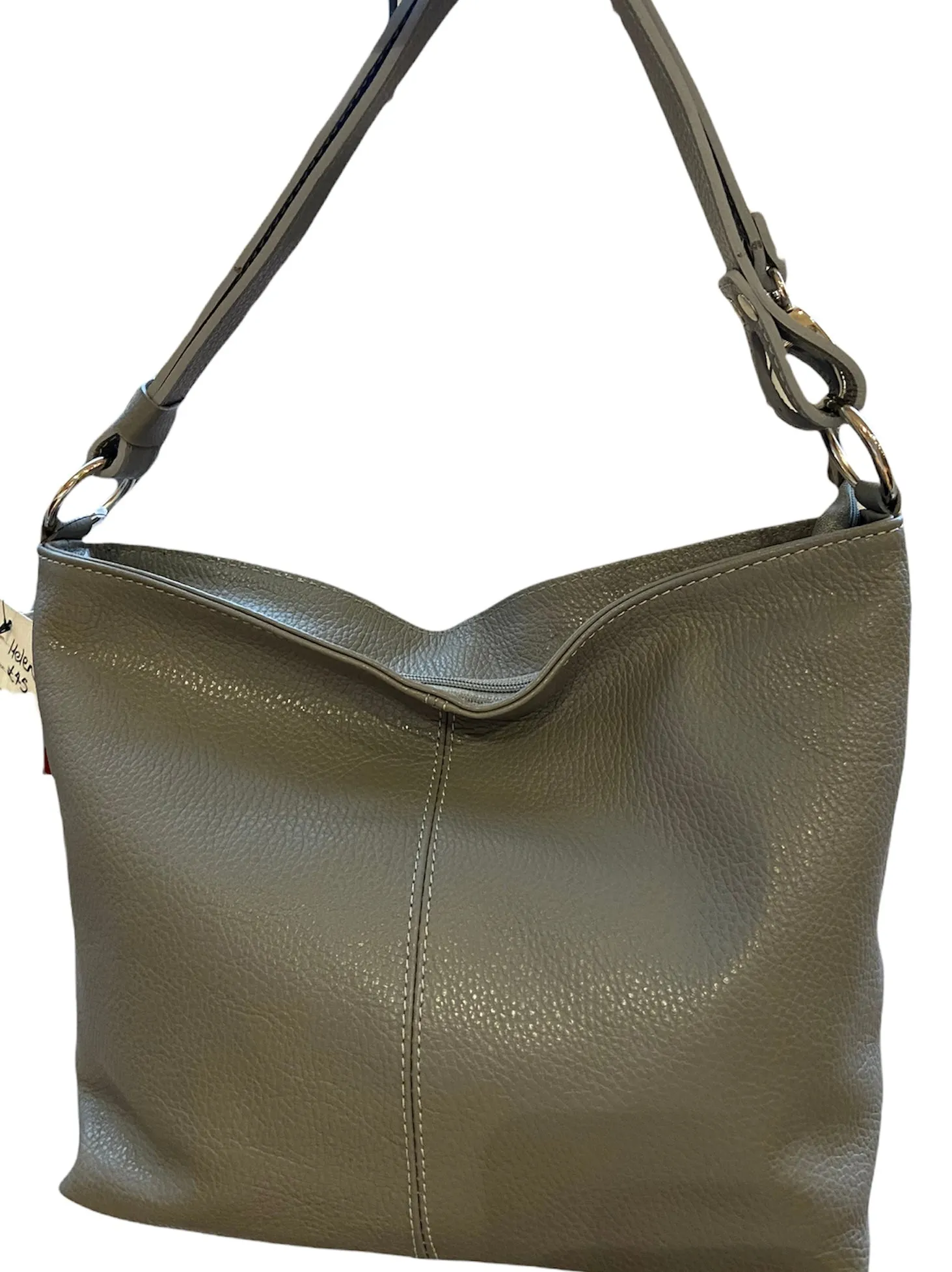 HELEN Italian leather bucket bag