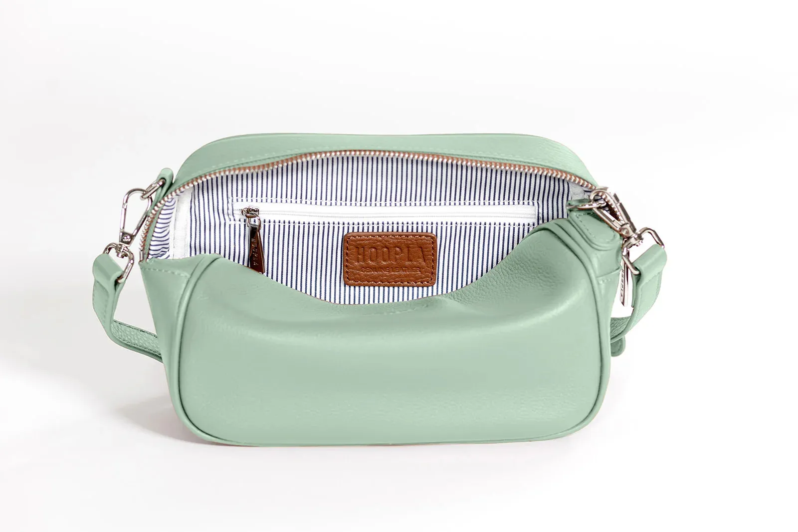 Hoopla Soft Cross Body Box Bag - Sage