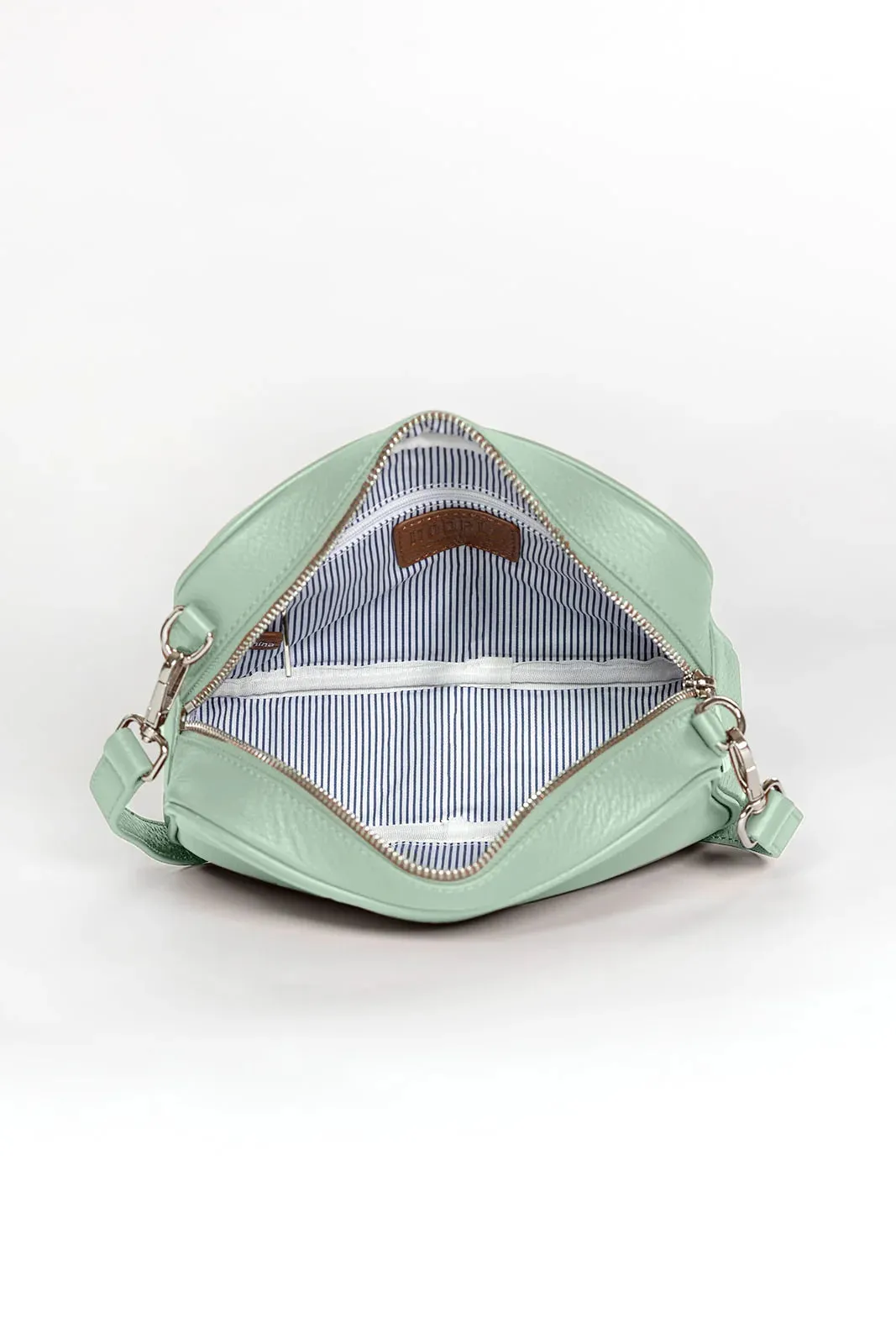 Hoopla Soft Cross Body Box Bag - Sage