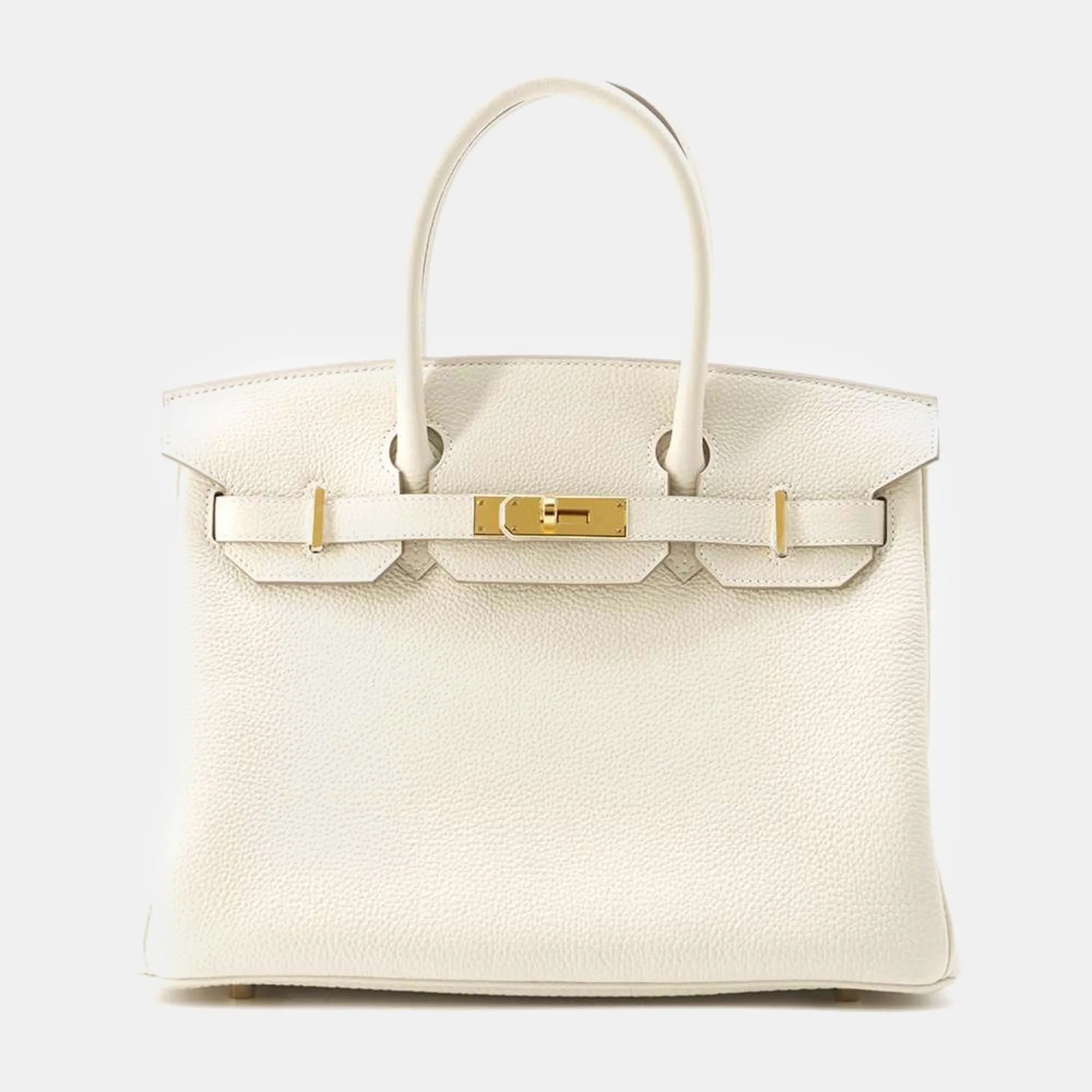 Ivory Togo Leather Birkin 25 Bag