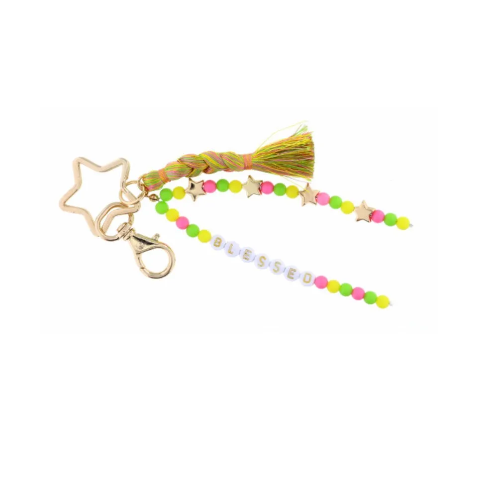 Jane Marie - Beaded Key Ring - Multicolor