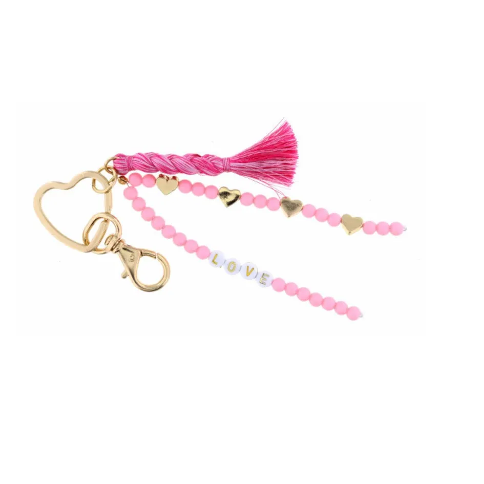 Jane Marie - Beaded Key Ring - Multicolor