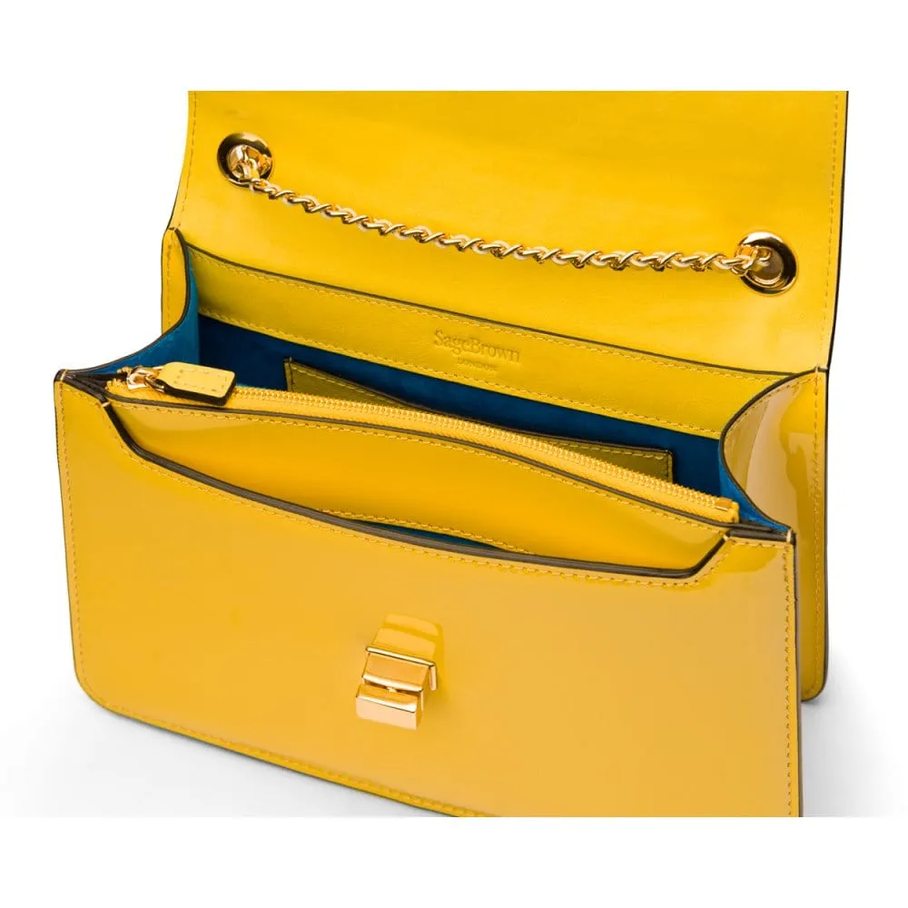 Julia Bag - Yellow Patent