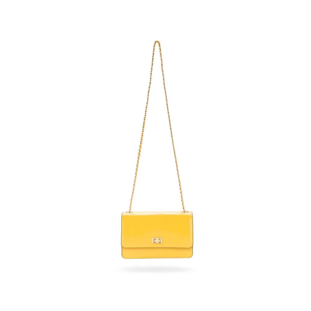 Julia Bag - Yellow Patent