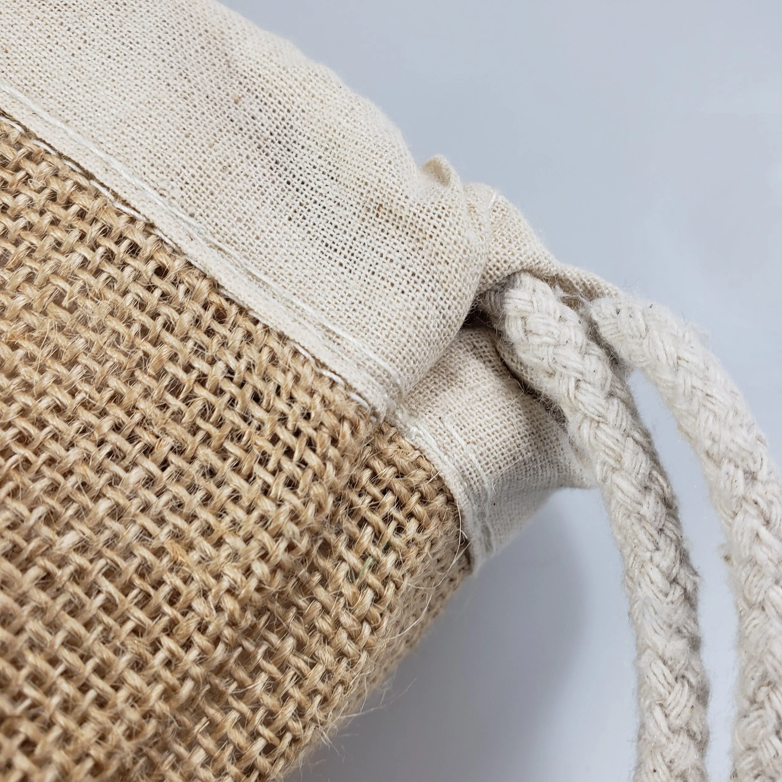 Jute Drawstring Bags / Natural Burlap Backpacks - BPK13