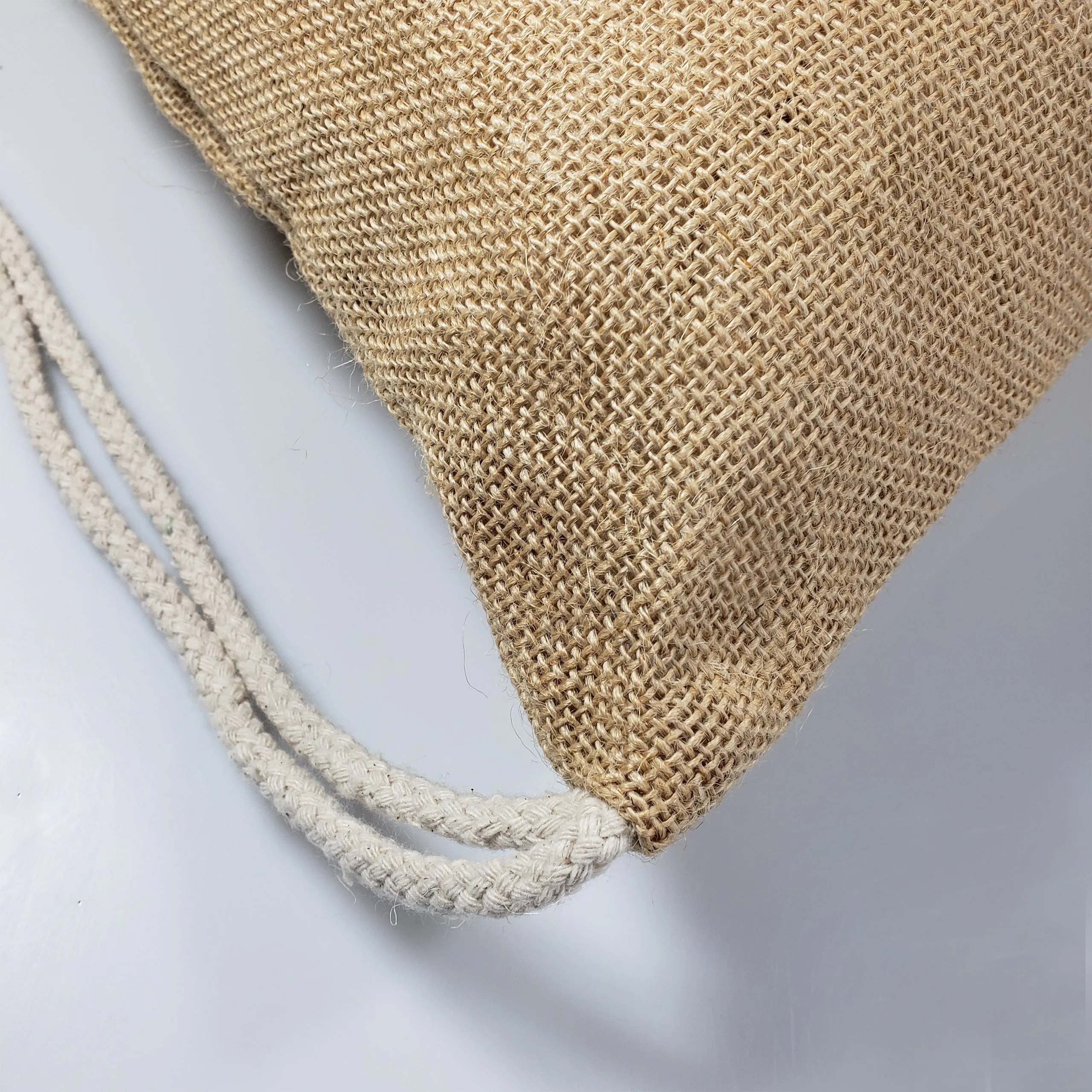 Jute Drawstring Bags / Natural Burlap Backpacks - BPK13