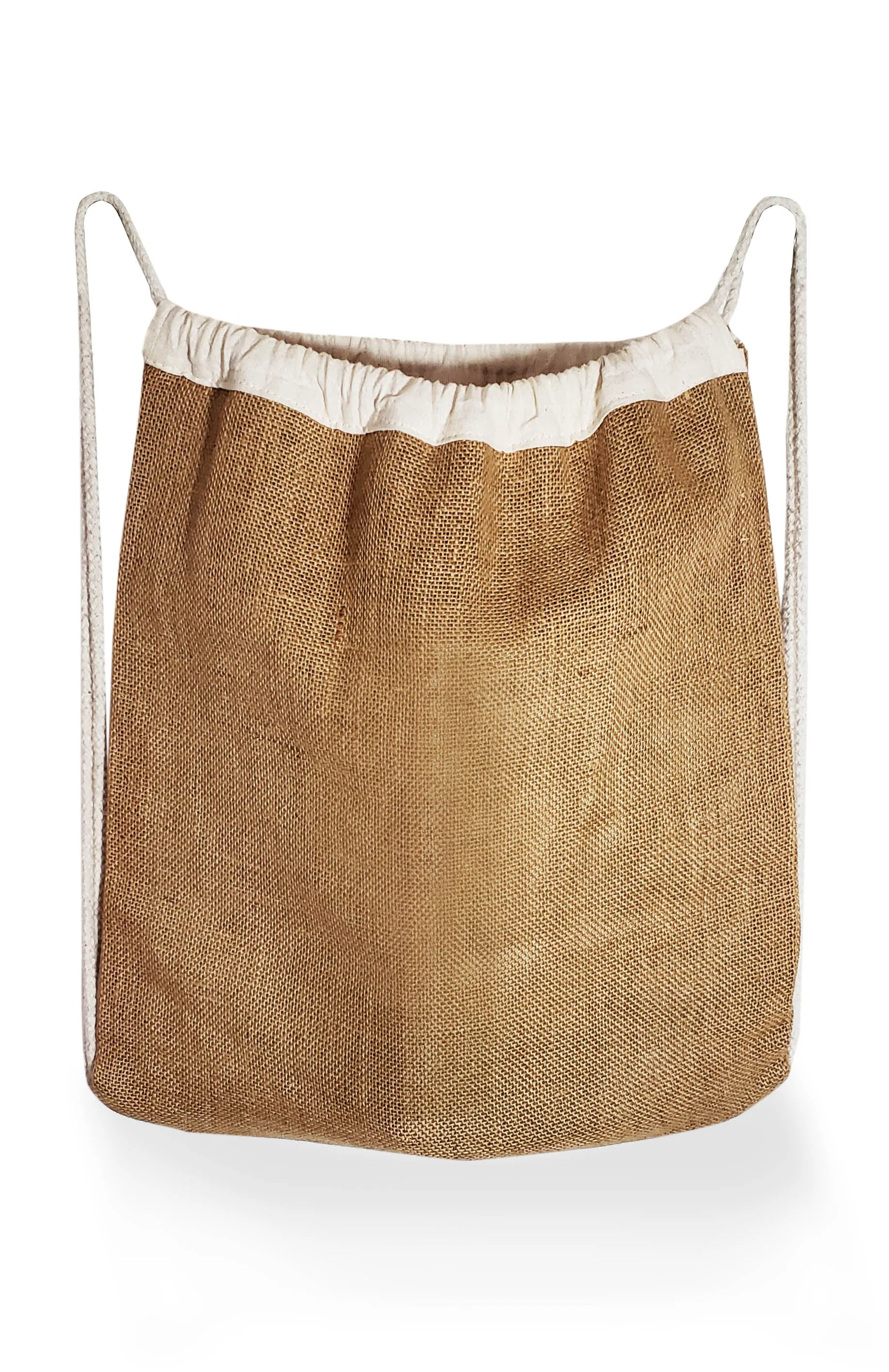 Jute Drawstring Bags / Natural Burlap Backpacks - BPK13