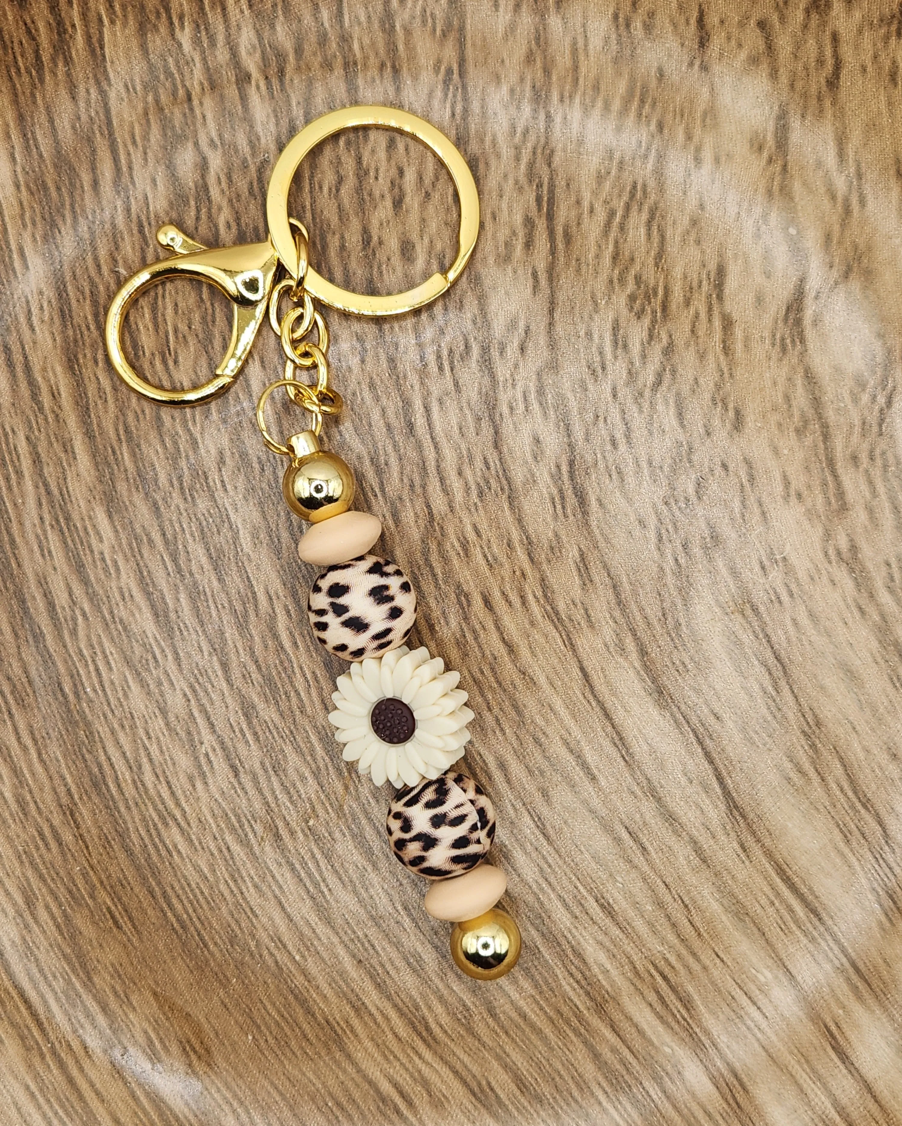 Keychain-Leopard Sunflower