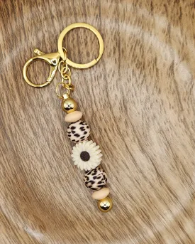 Keychain-Leopard Sunflower