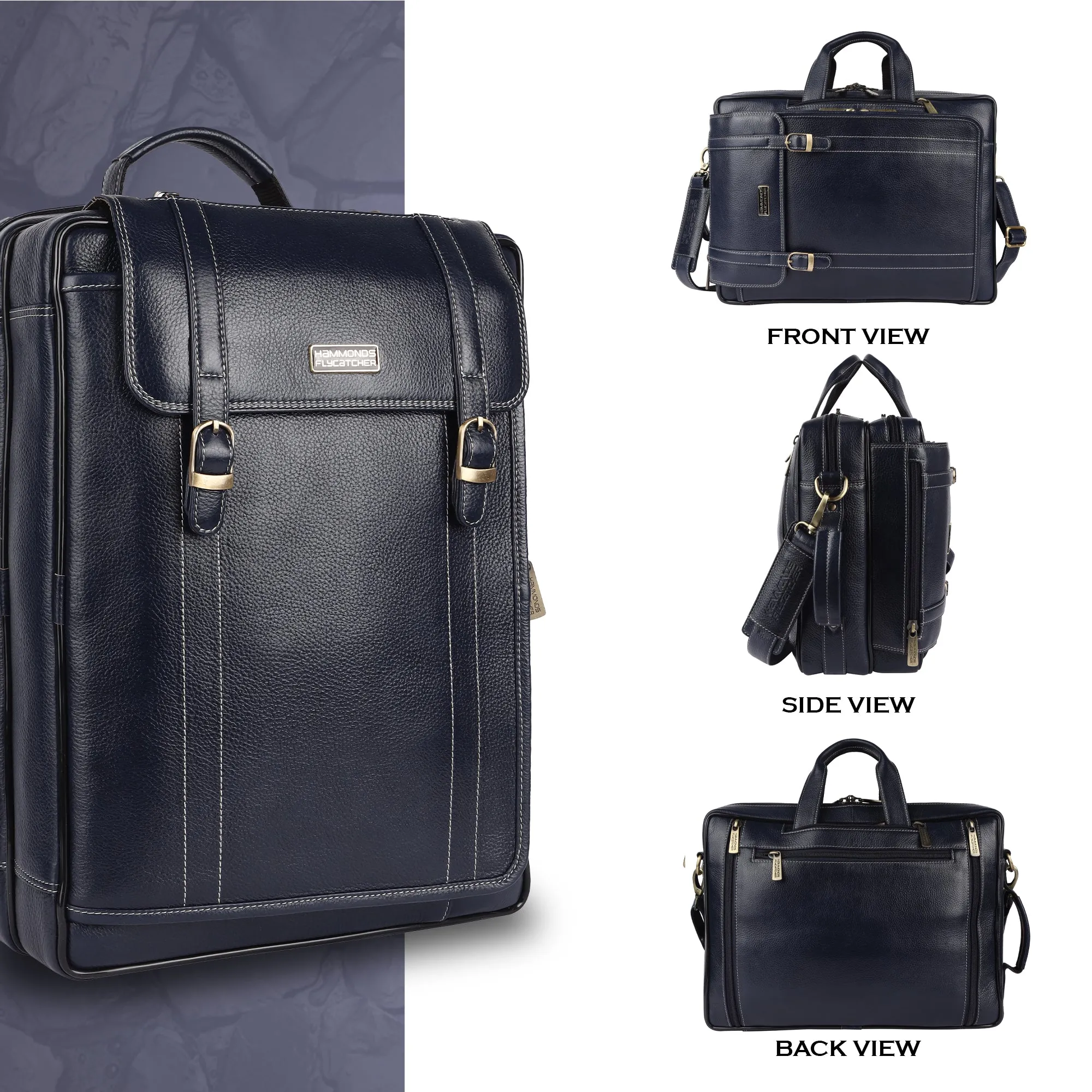 Laptop Bag for Men - Genuine Leather Office Bag - Fits upto 16 Inch Laptop/MacBook - Messenger Bag