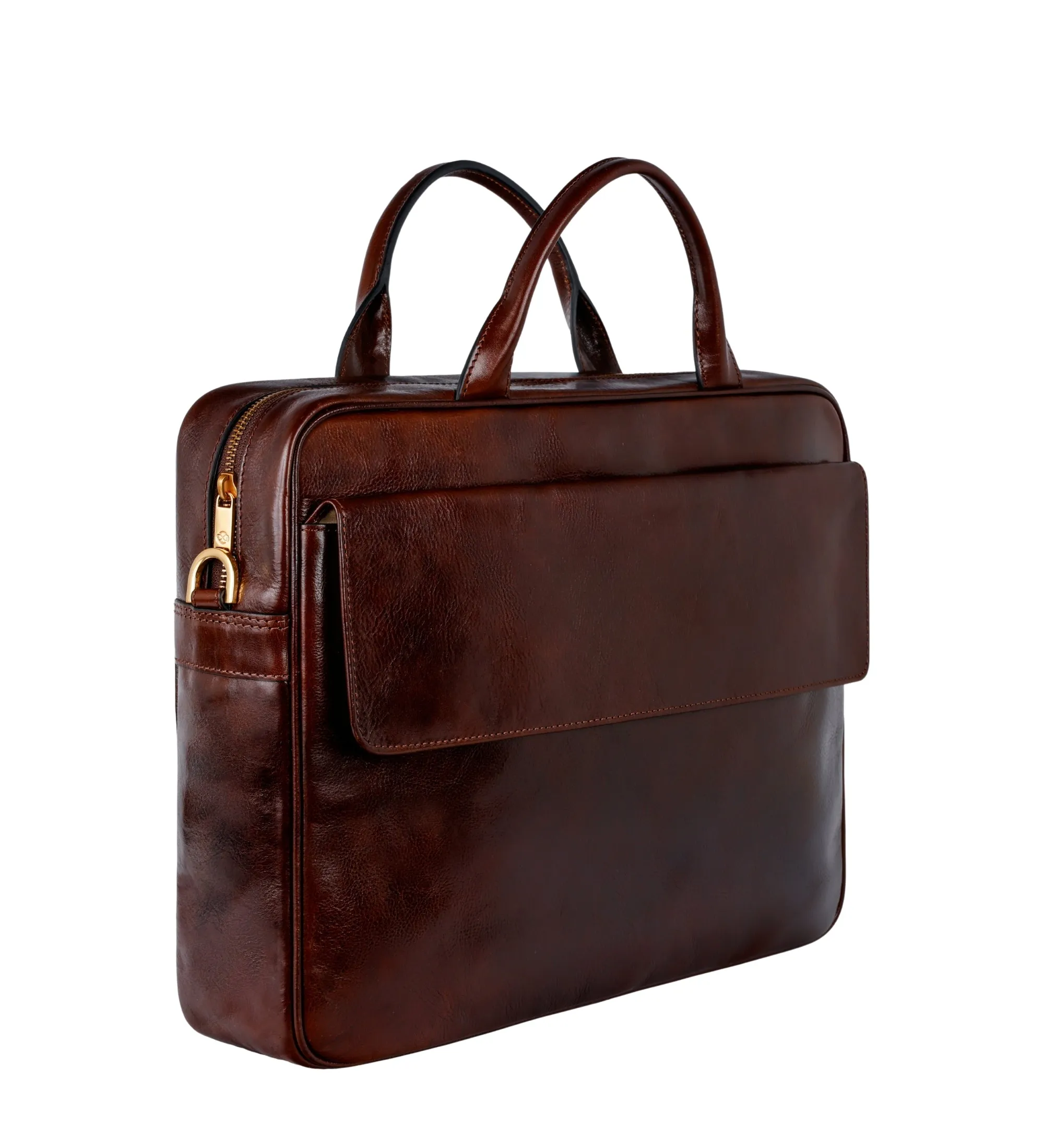 Leather Briefcase Laptop Bag - The Sheltering Sky