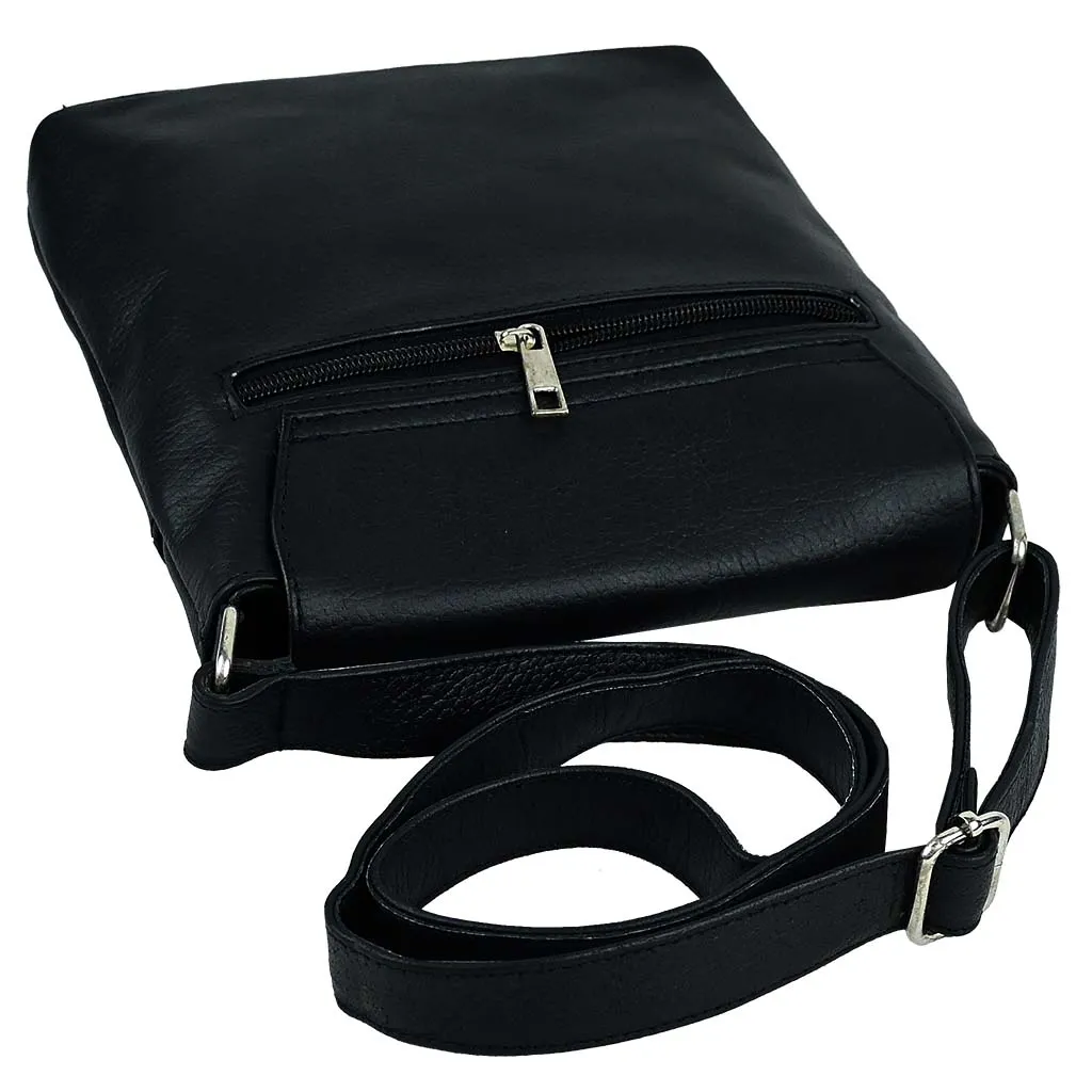 Leather Crossbody Bag Black Rover Leather Sling Bag