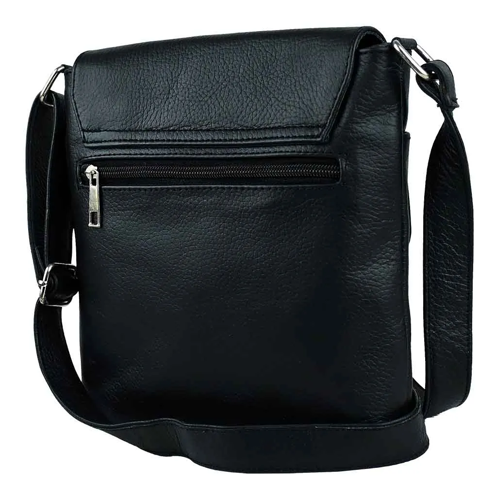 Leather Crossbody Bag Black Rover Leather Sling Bag