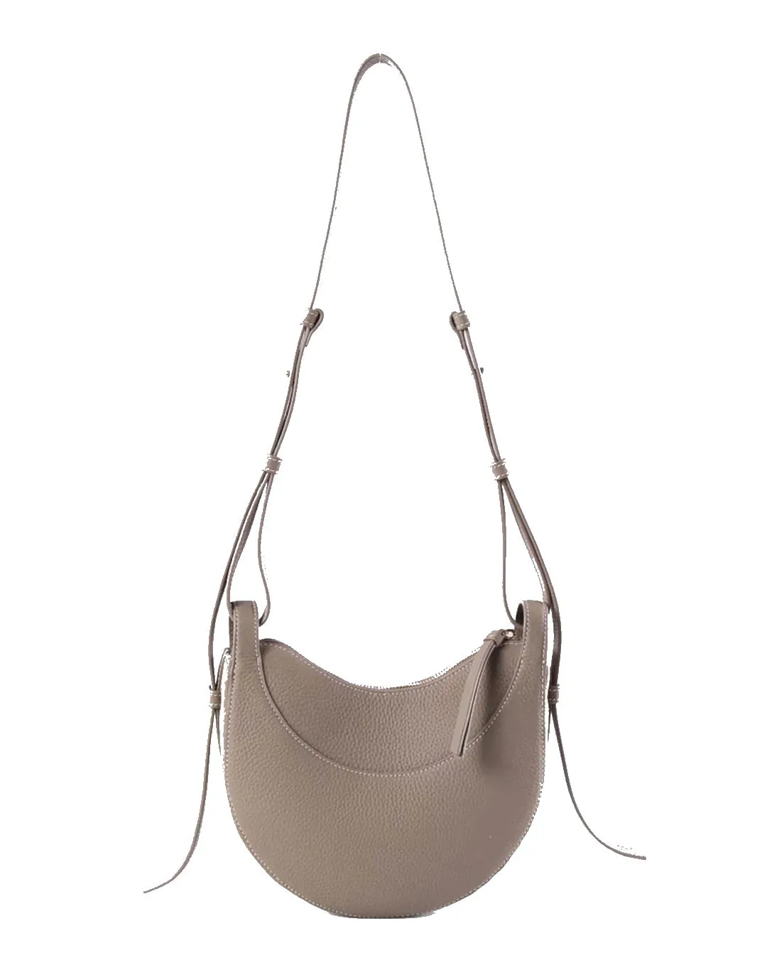 Leather Half-Moon Bag