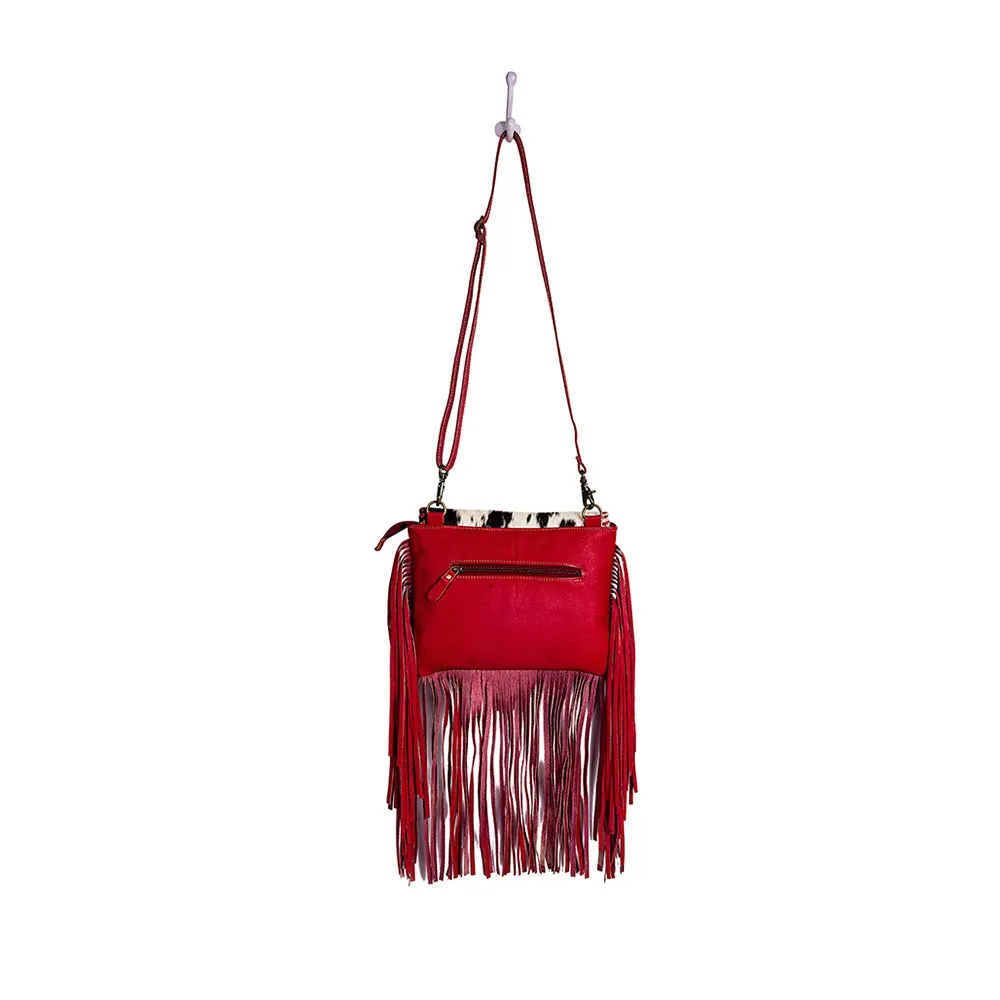 Letterstone Trail Fringe Leather & Hairon Bag