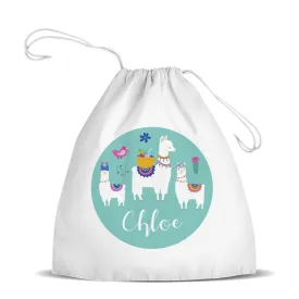 Llama Premium Drawstring Bag