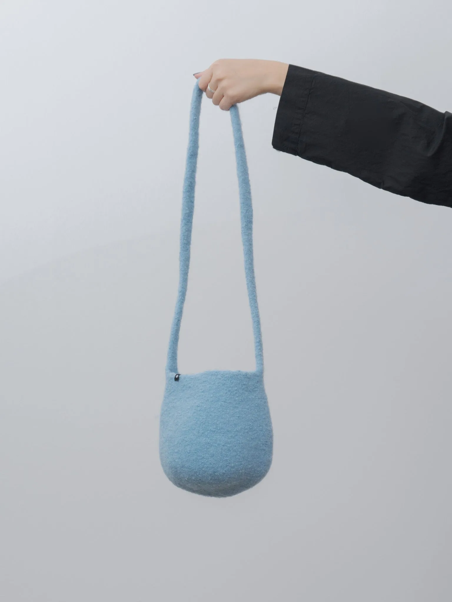 Long Strap Smallest Bucket Bag - Sky Blue