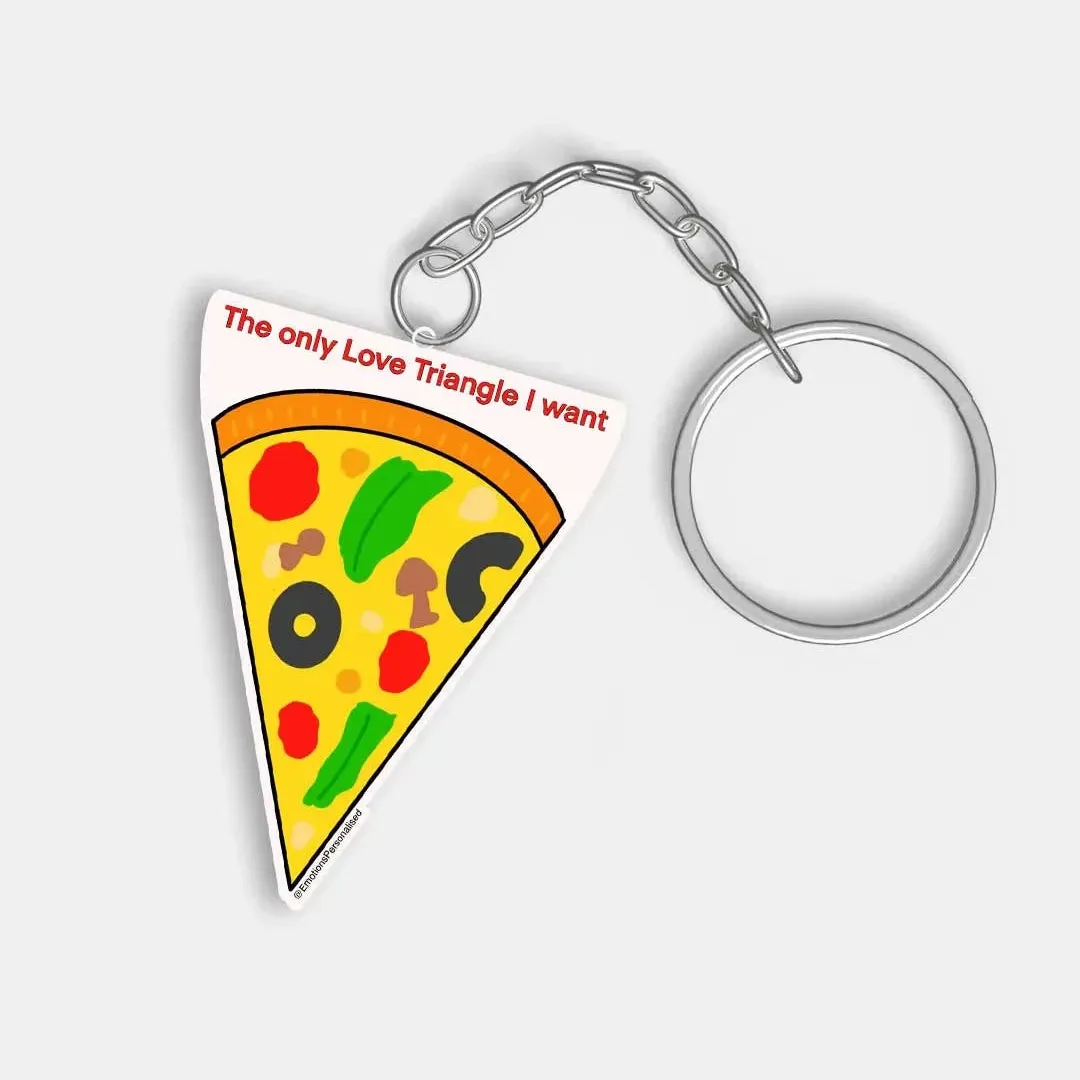 Love Triangle Acrylic Keychain