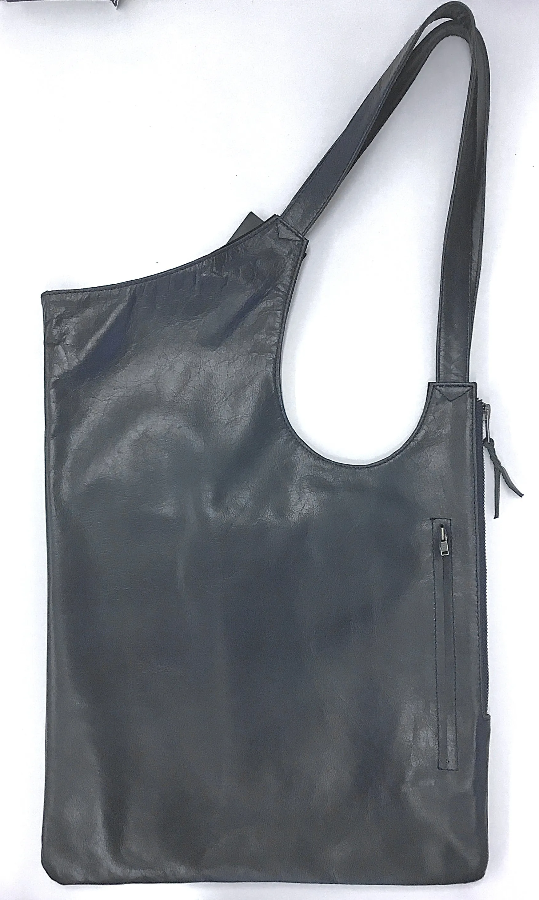 M W Leather Shoulder Bag