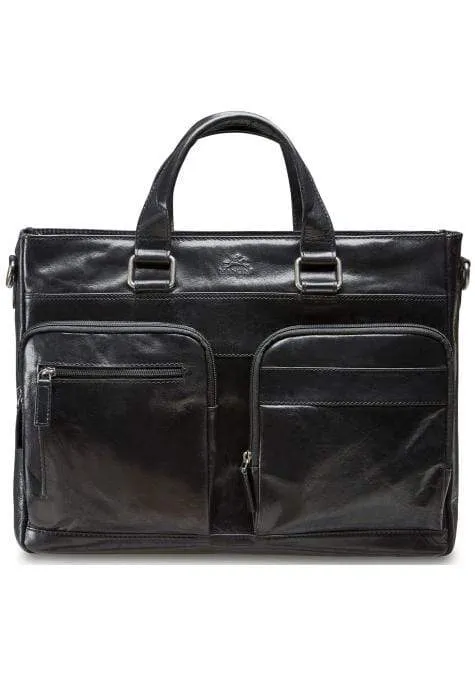 Mancini Single Compartment 15.6'' Laptop / Tablet Briefcase