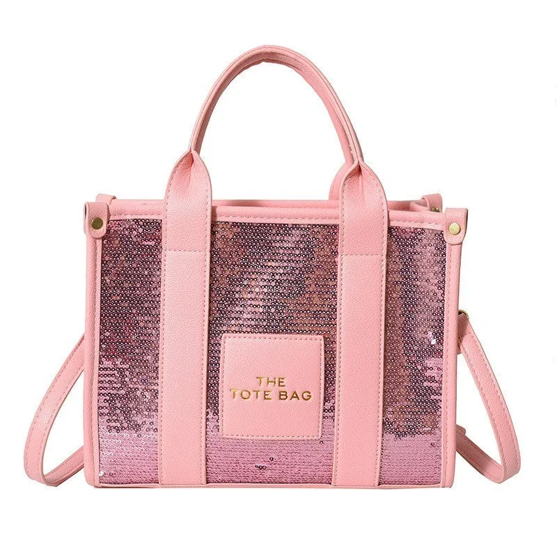 Medium Holliday Blush- The Tote Bag Sequin