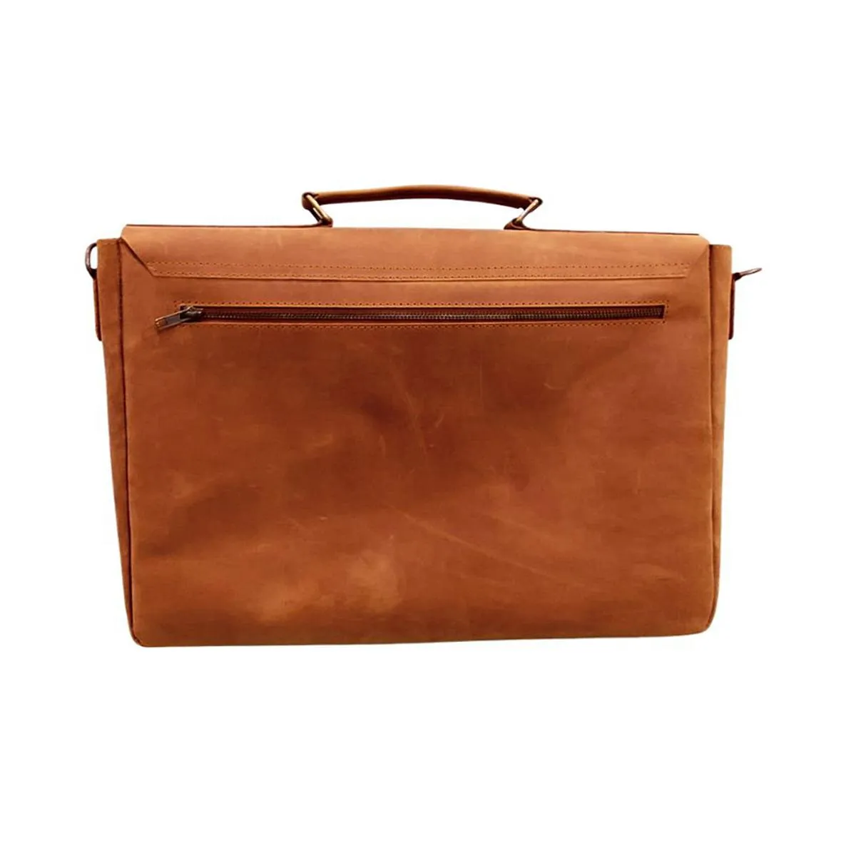 Men's Messenger Bag 15.6" Leather Briefcase