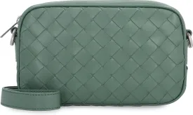 Men's Mini Intrecciato Camera Bag in Green | 765911V2HL1 Color 3269