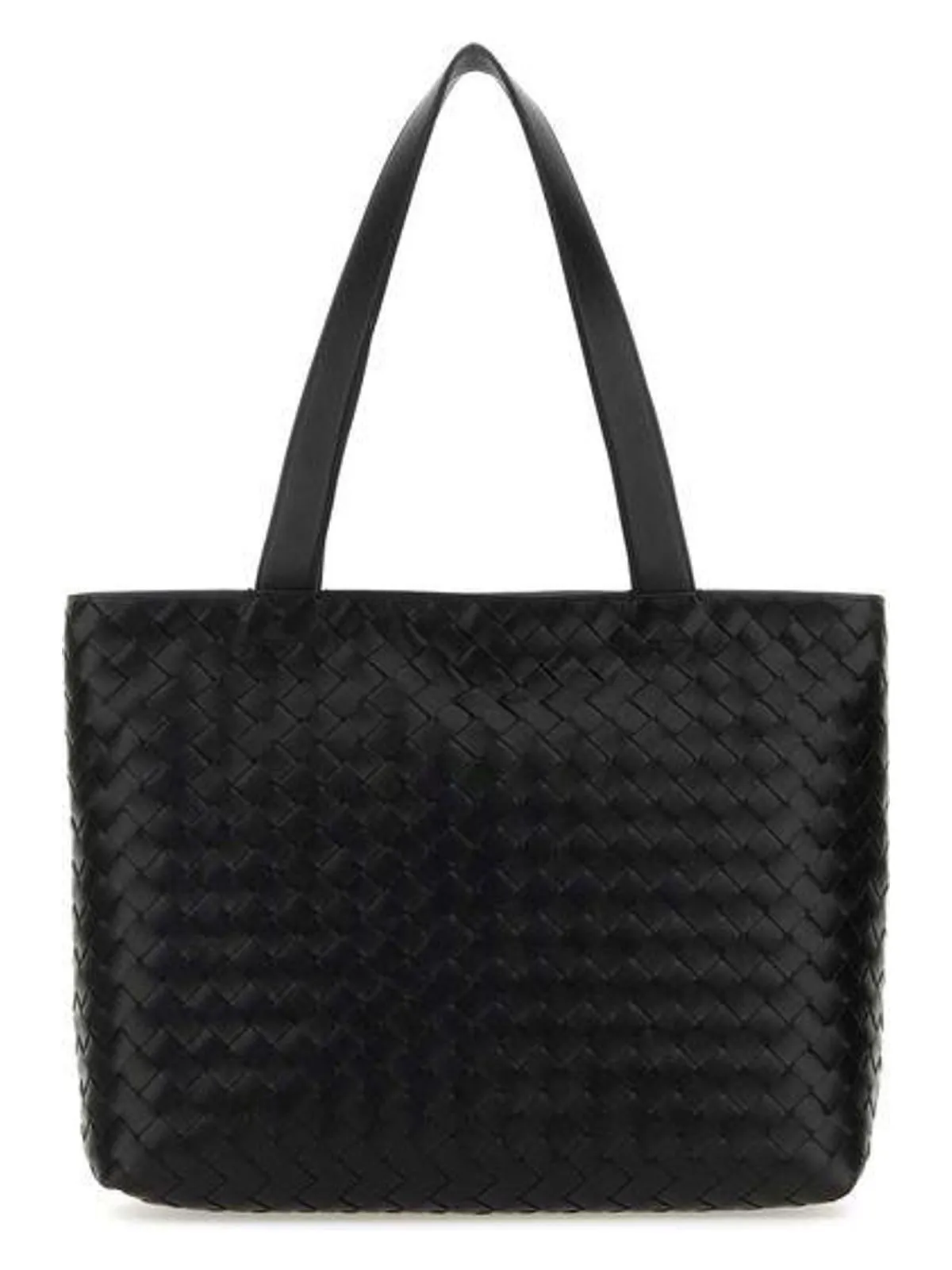 Men's Small Intrecciato Zipped Tote in Black | 795628V2HL1