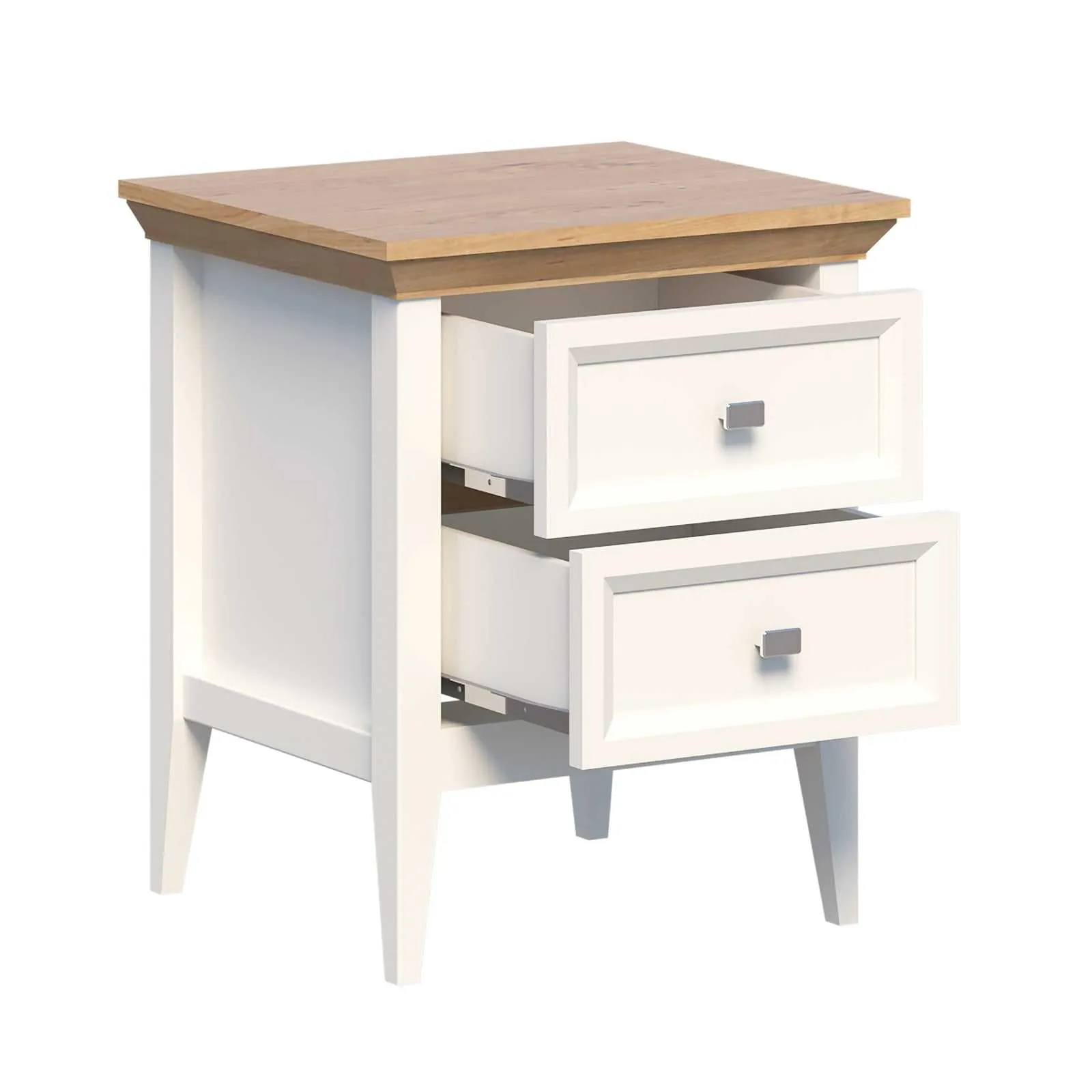 MerryLuk Coogee Bedside Table Side End Table with 2 Drawers