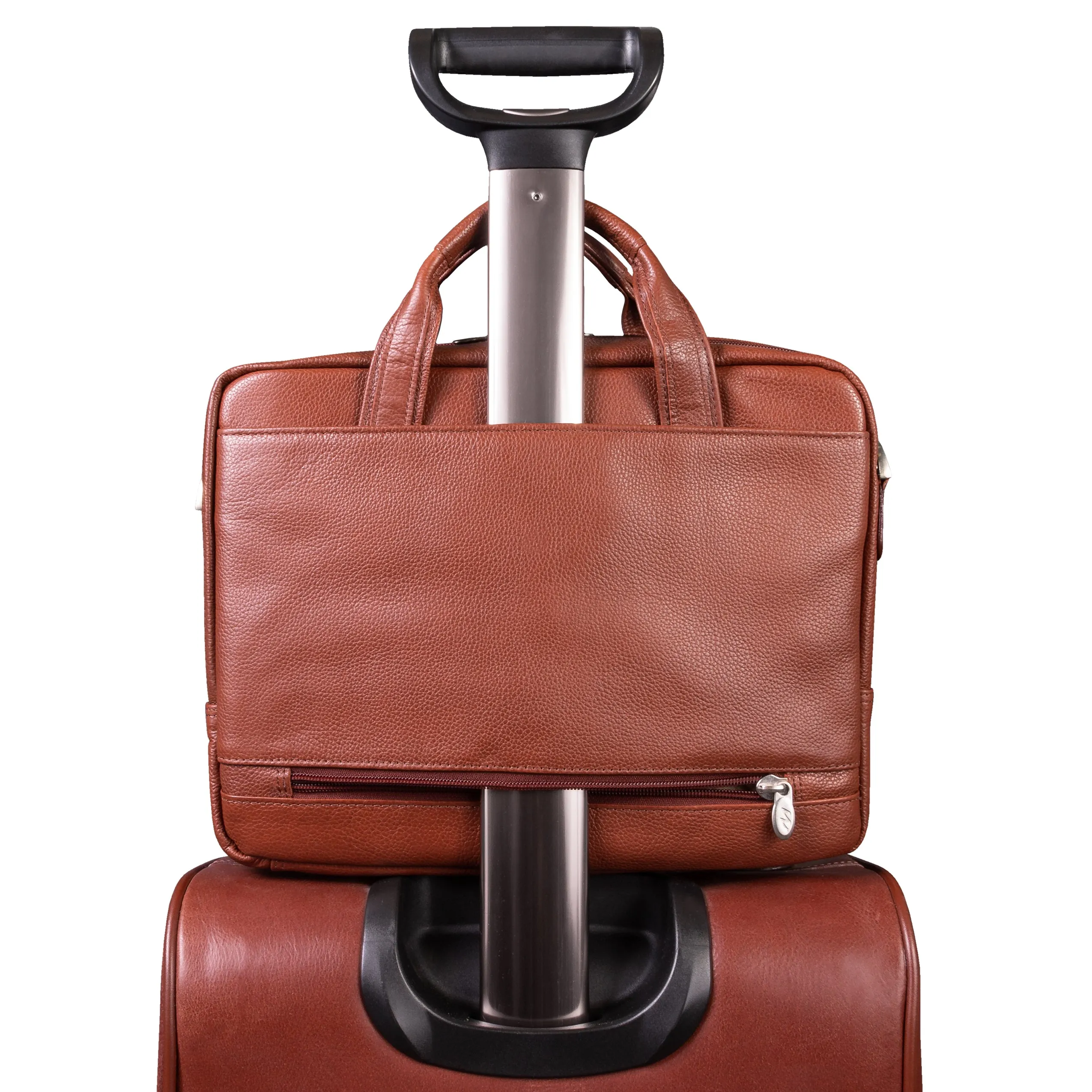 MONTCLARE | 13" Leather Laptop & Tablet Briefcase