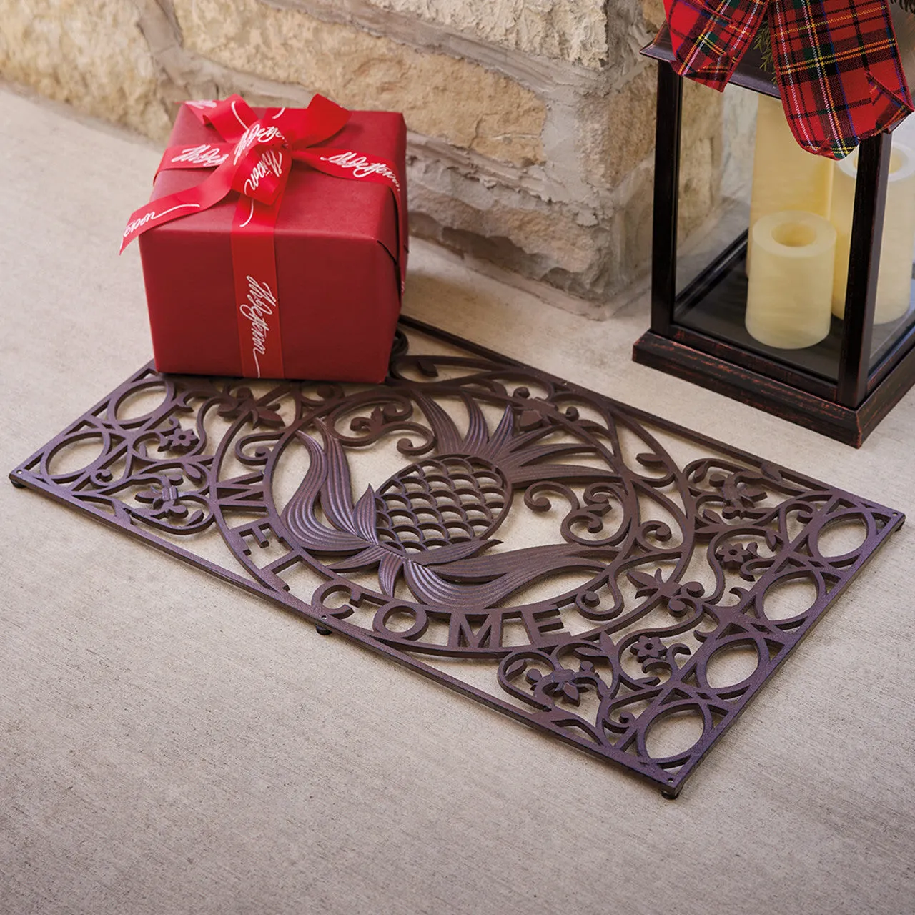 Monticello Cast Iron Pineapple Doormat