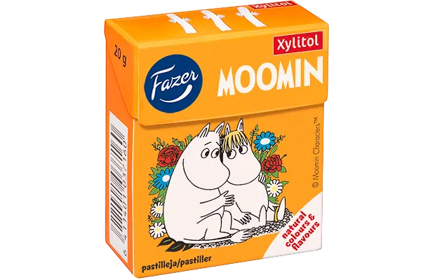 Moomin xylitol fruitpastilles 20 g