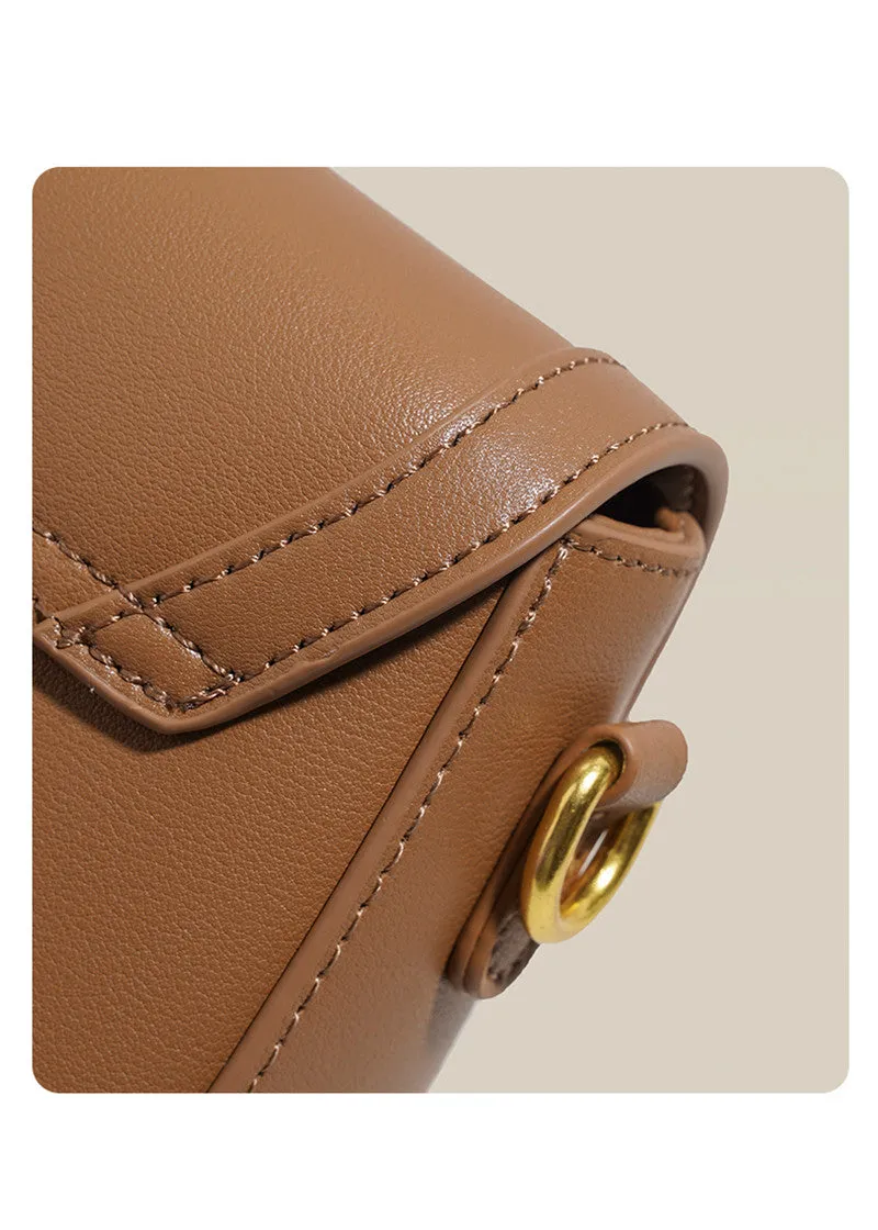 Nappa Leather Flap Shoulder & Crossbody Bag