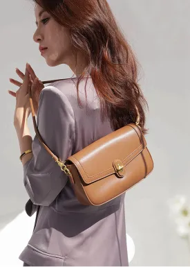 Nappa Leather Flap Shoulder & Crossbody Bag