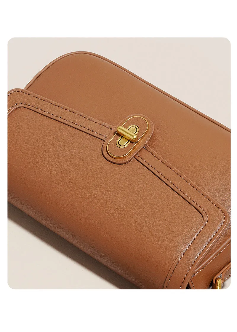 Nappa Leather Flap Shoulder & Crossbody Bag