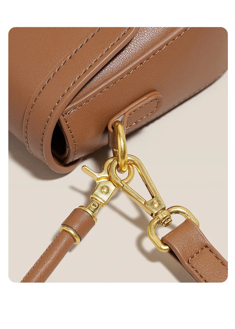 Nappa Leather Flap Shoulder & Crossbody Bag