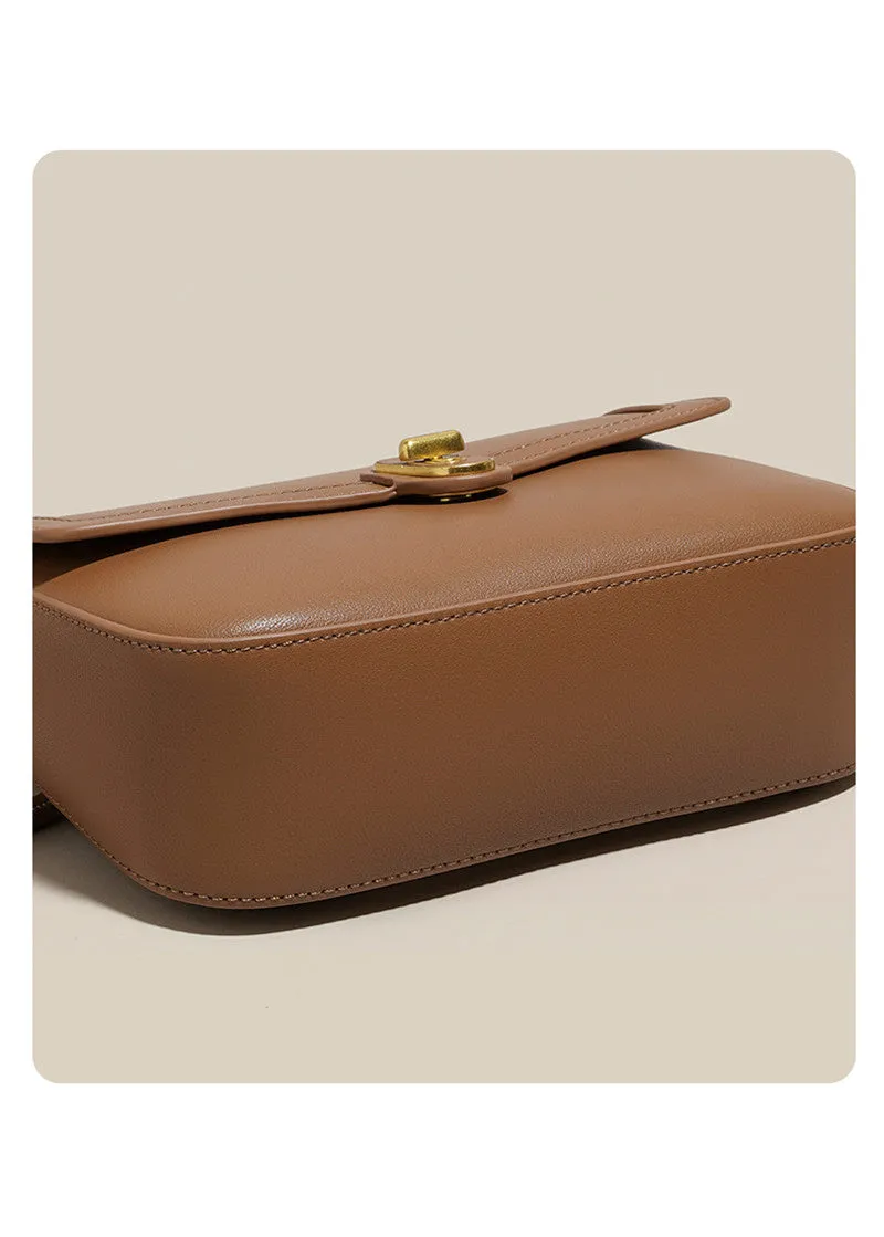 Nappa Leather Flap Shoulder & Crossbody Bag