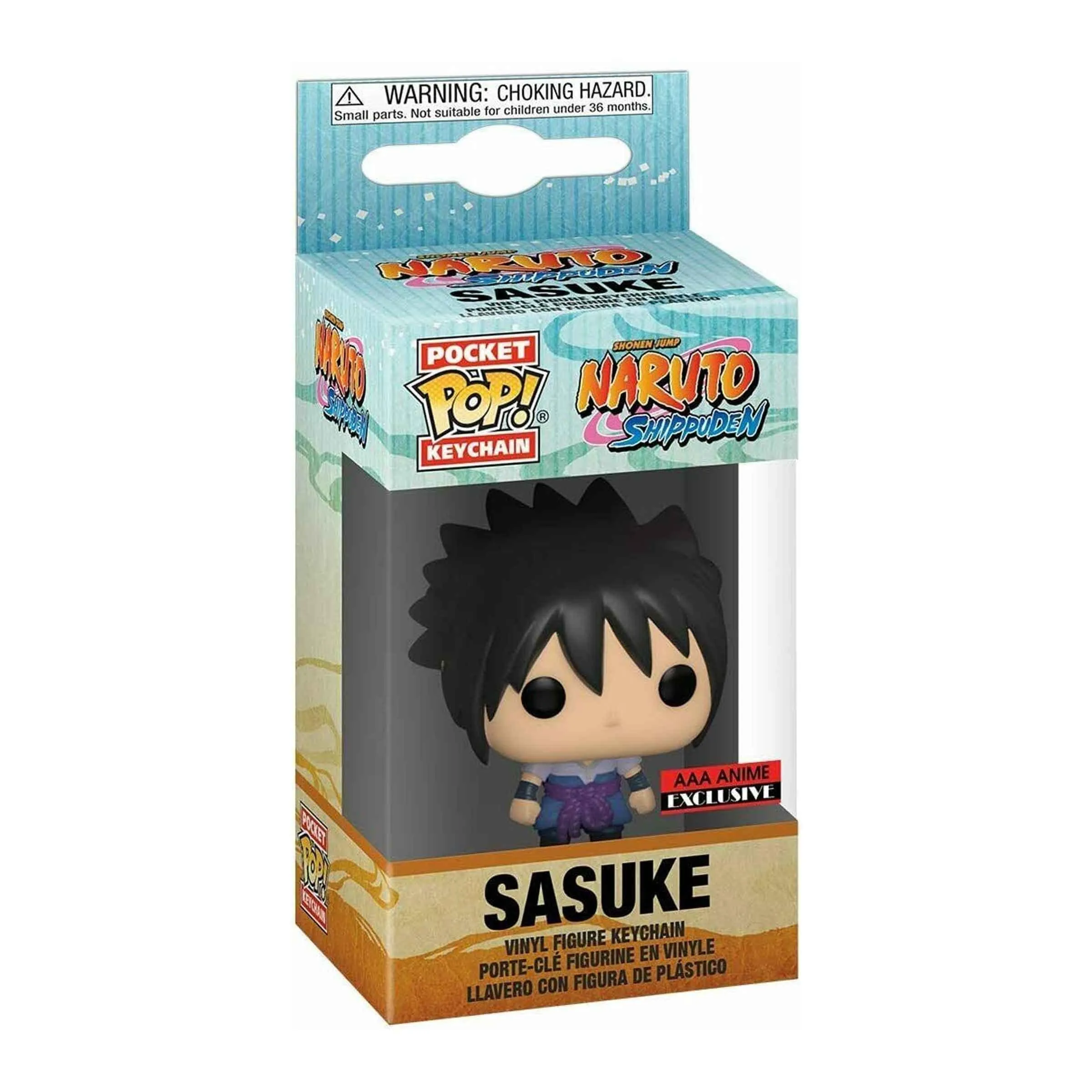 Naruto Shippuden Sasuke Uchiha Pocket Pop! Keychain AAA Exclusive