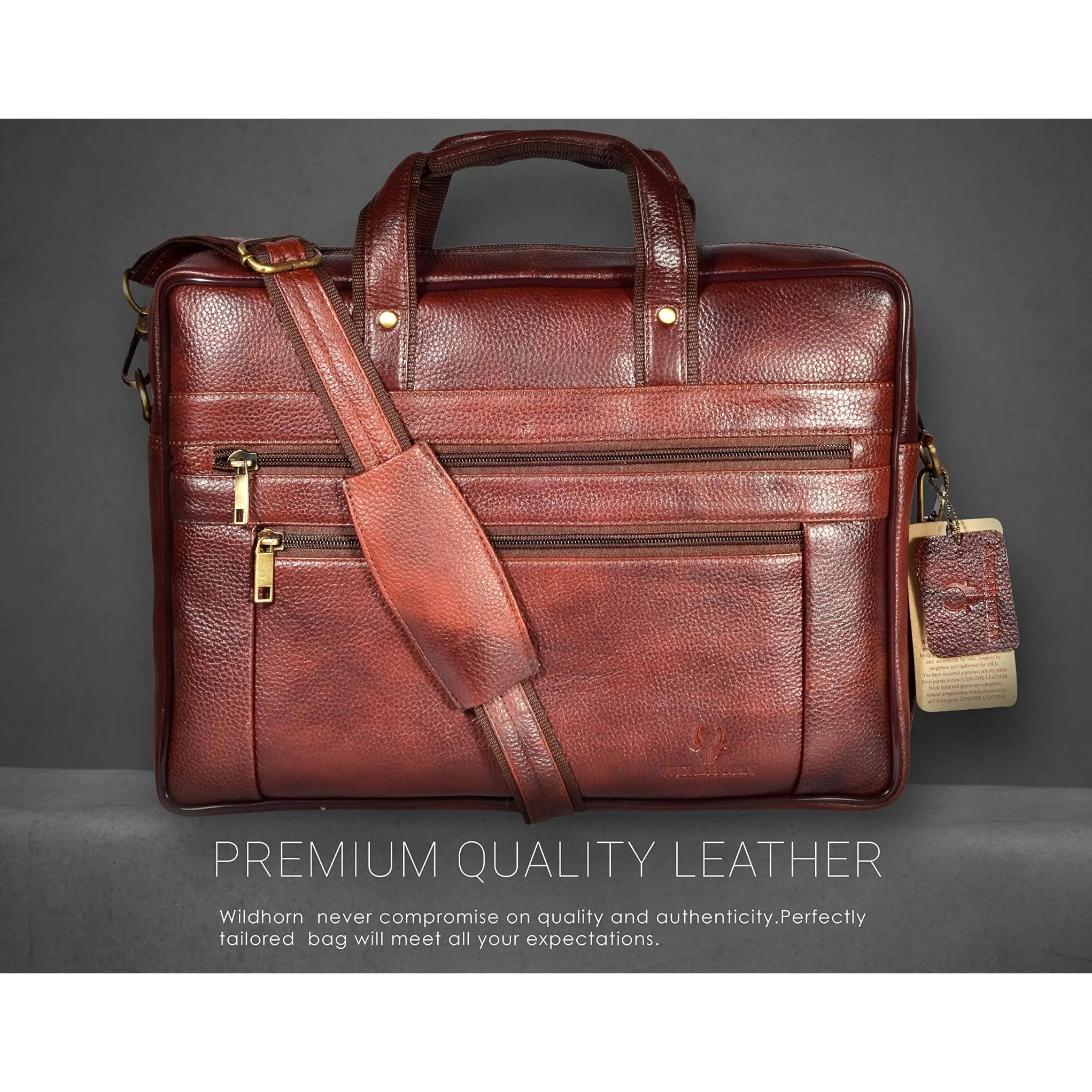 NEVADA Leather Laptop Messenger Bag for Men