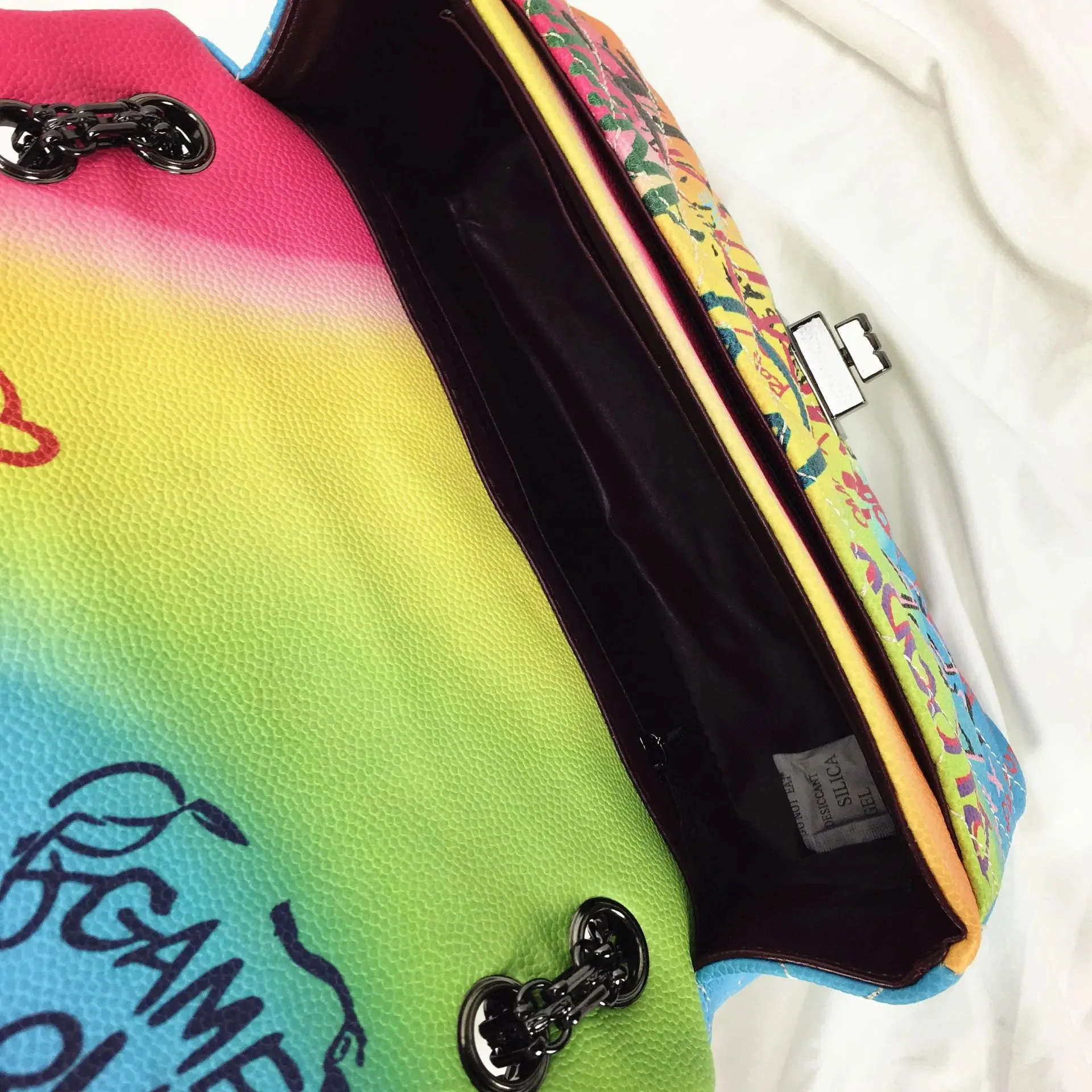 New Color Graffiti Printing Shoulder Bag Fashion Travel Bag