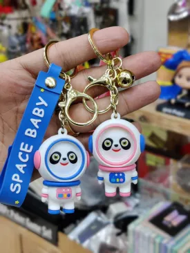 Panda Keychains With Bagcharm and Strap (Select From Drop Down Menu)