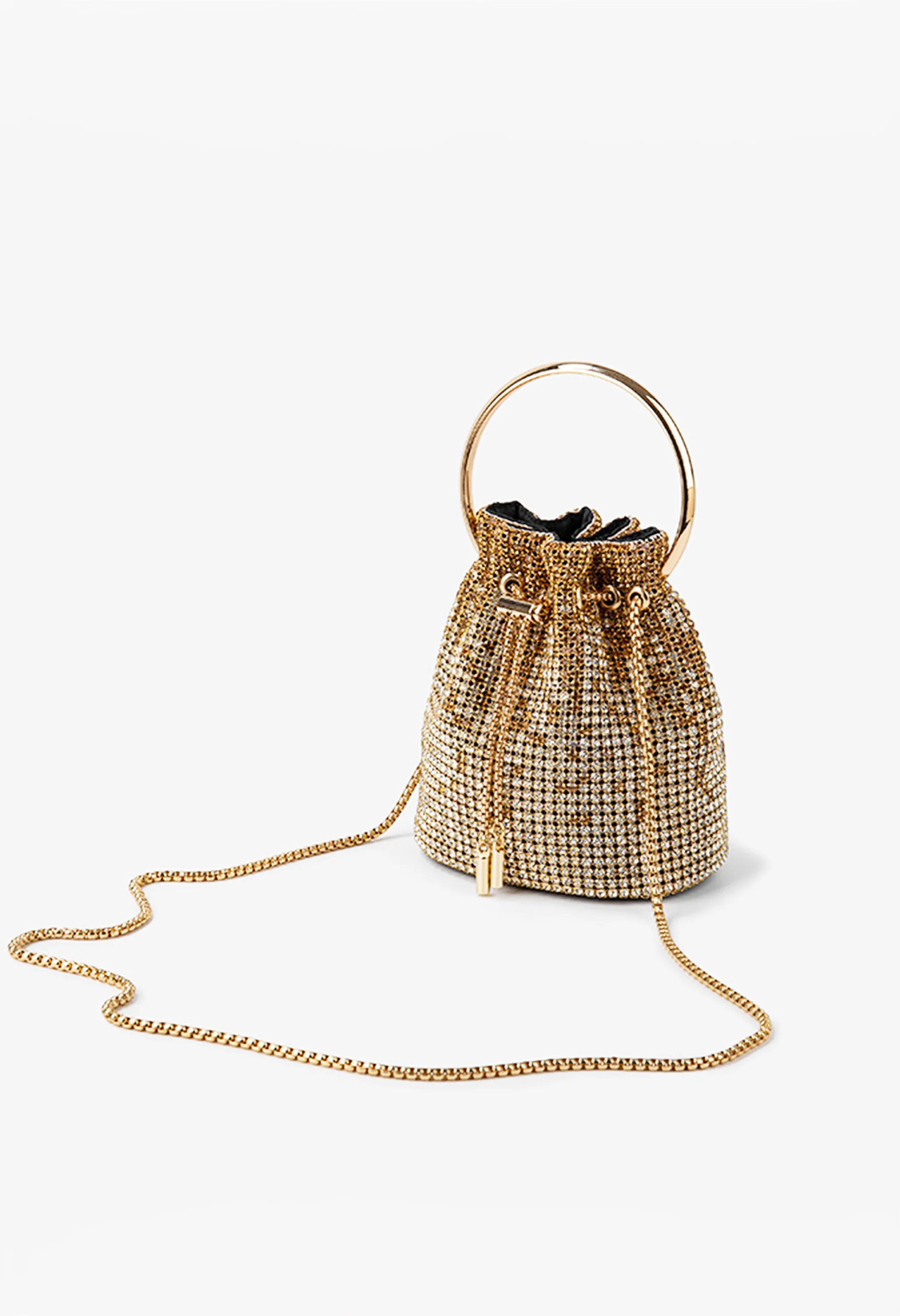 Pankh Diamond Bucket Rhinestones Bag