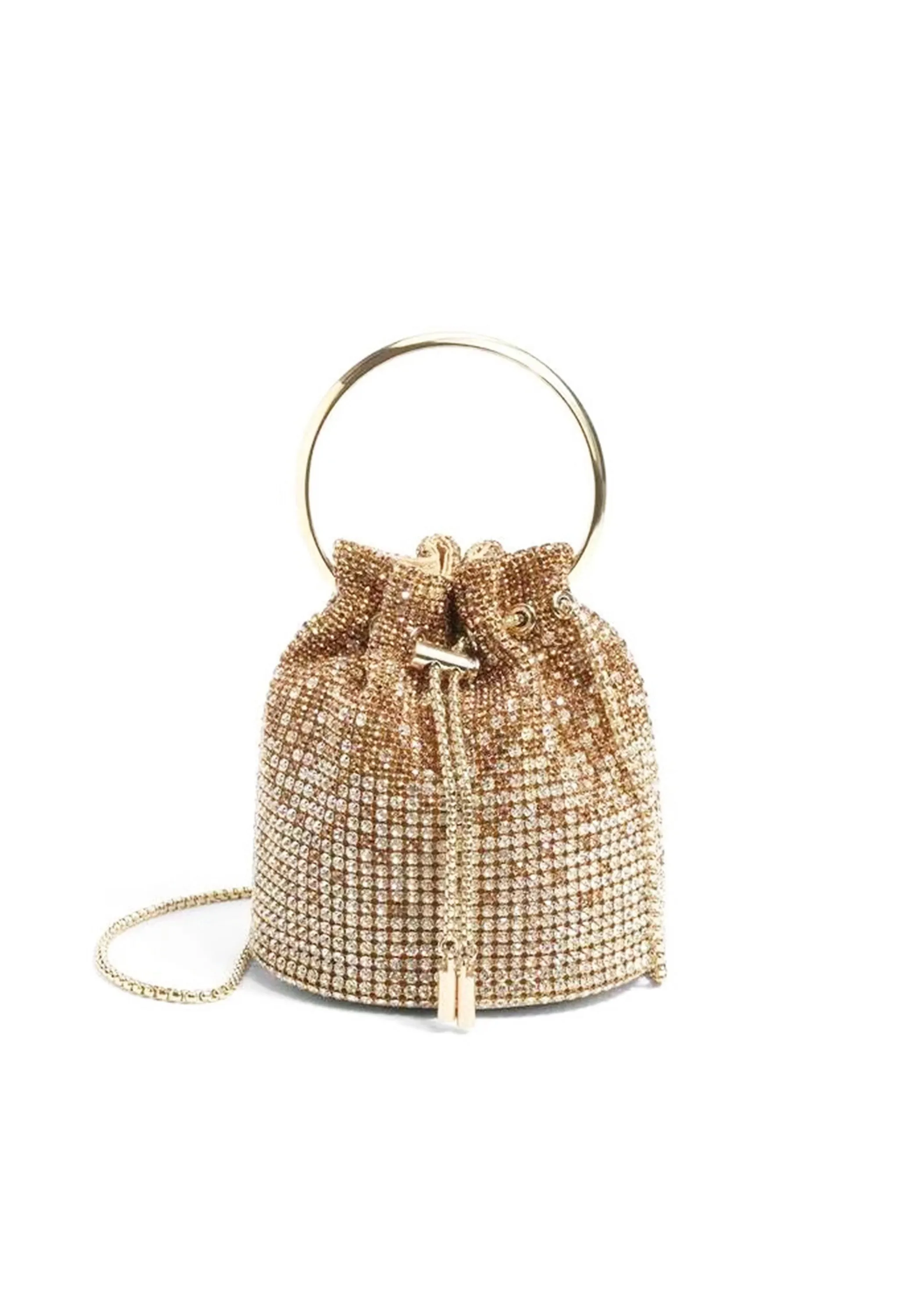 Pankh Diamond Bucket Rhinestones Bag