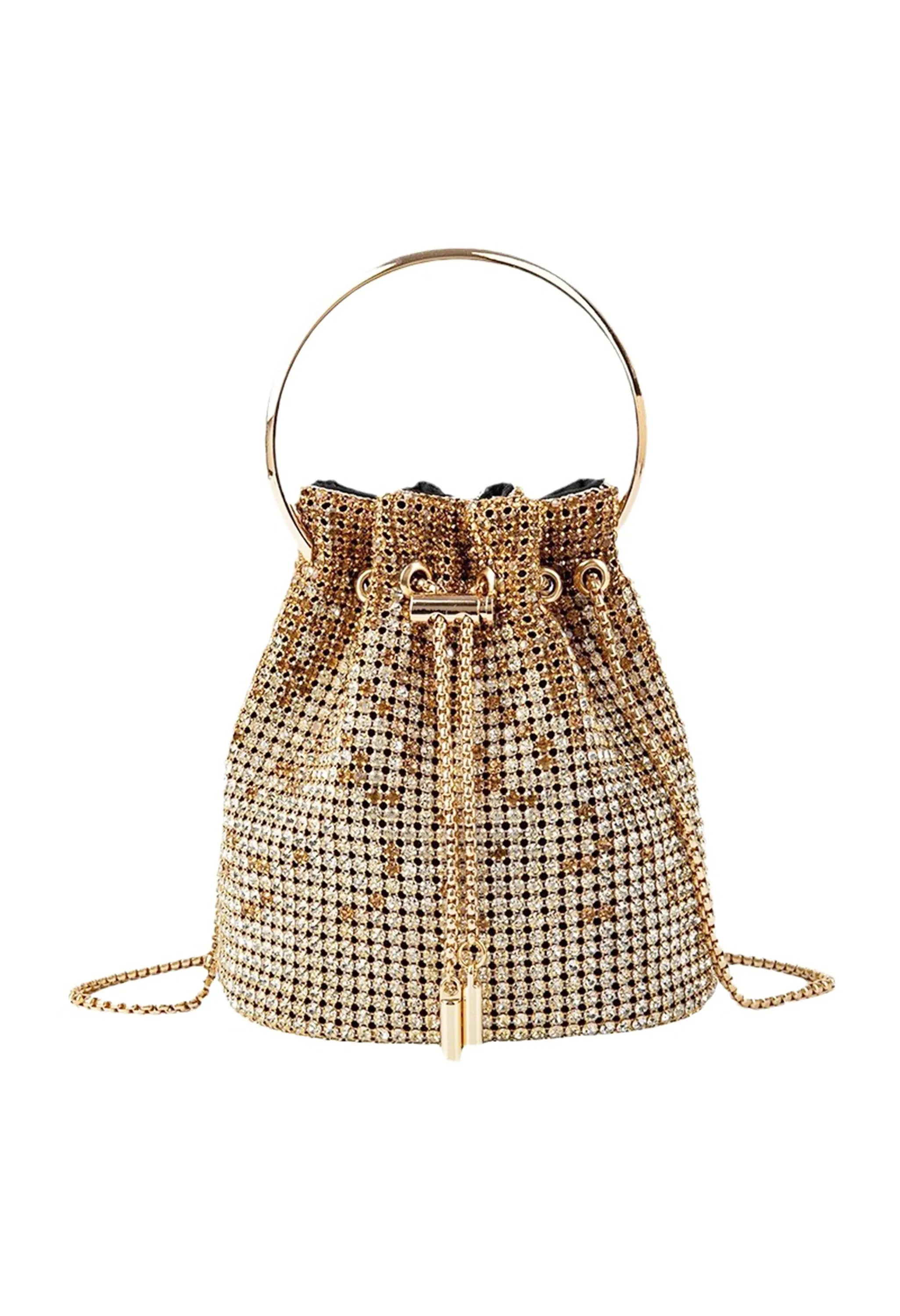 Pankh Diamond Bucket Rhinestones Bag