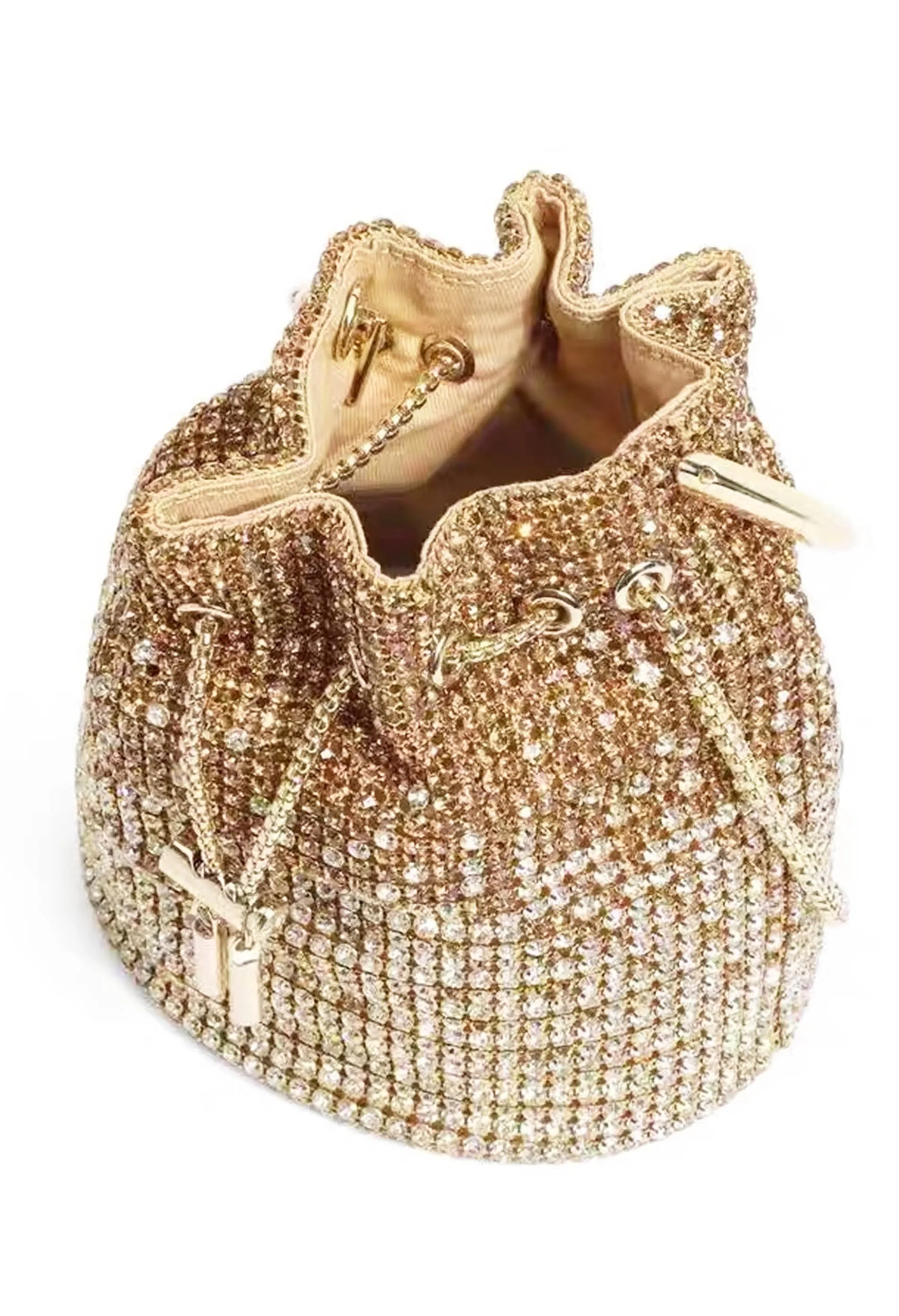 Pankh Diamond Bucket Rhinestones Bag