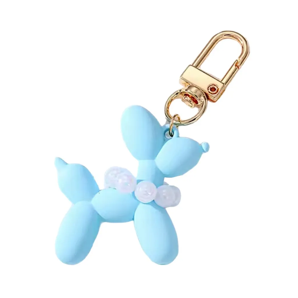 Pearl Balloon Dog Keychain