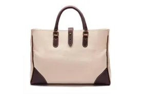 Piccadilly Canvas Tote - Ivory