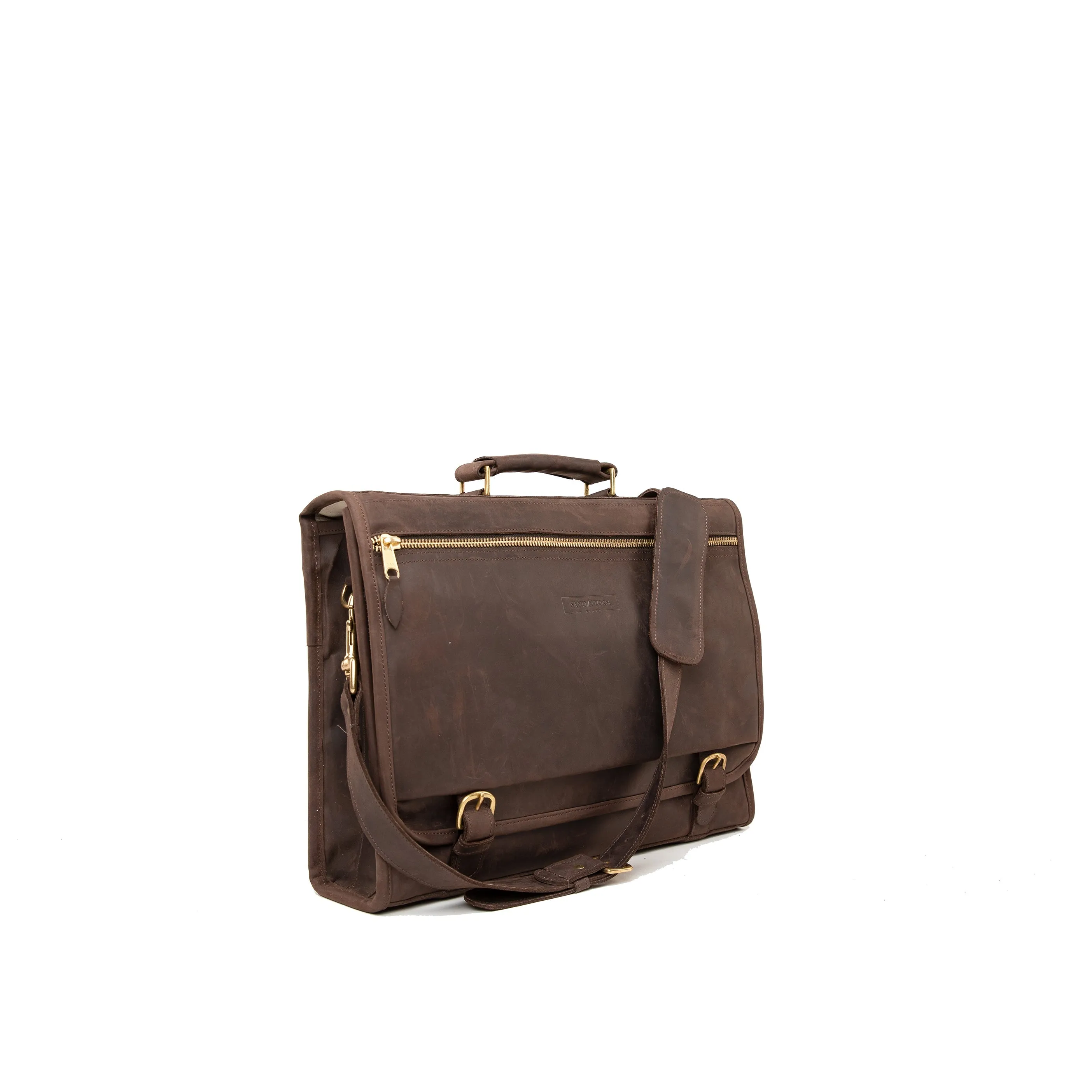 Pull Up Leather Executive Briefcase